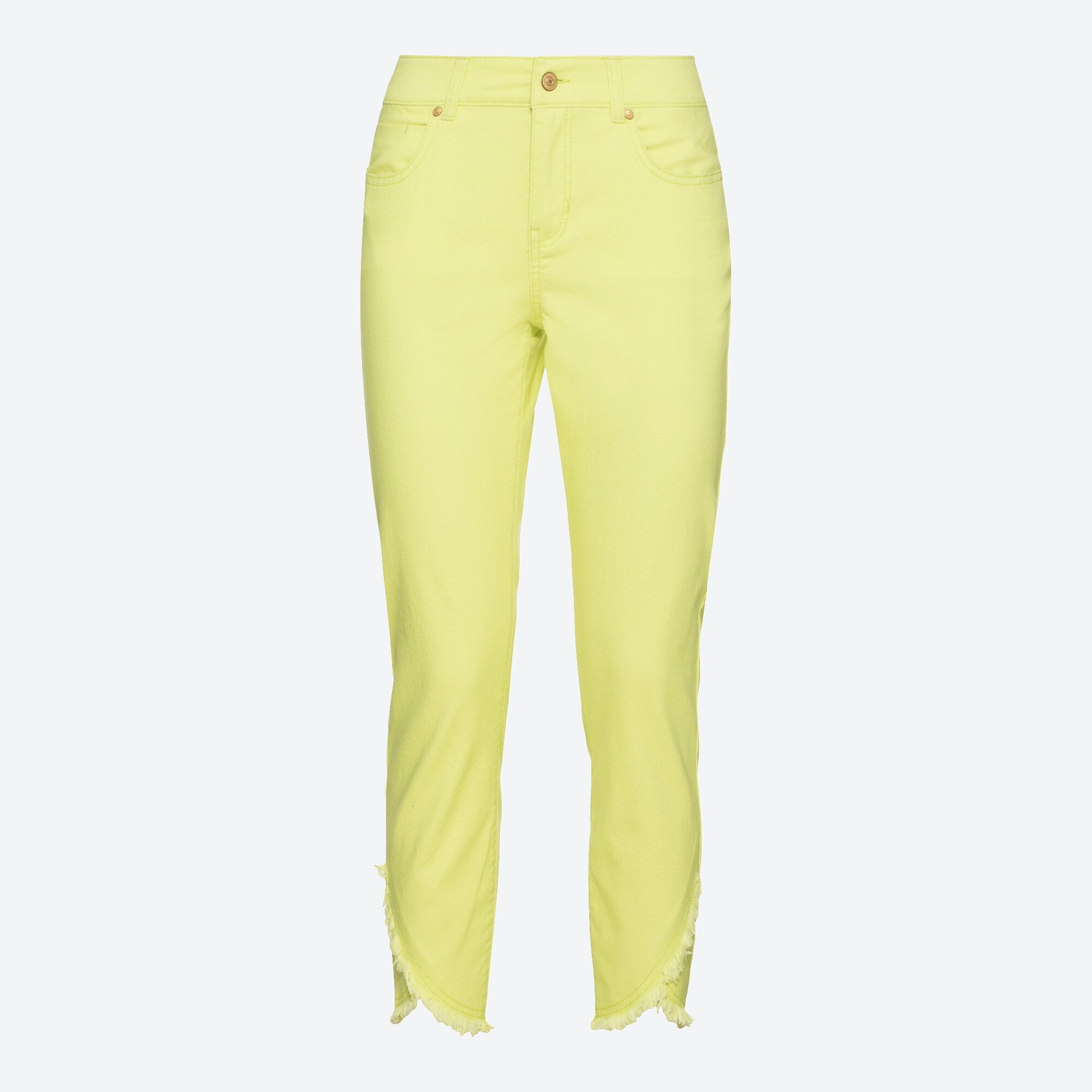 Damen-Caprihose mit offener Saumkante