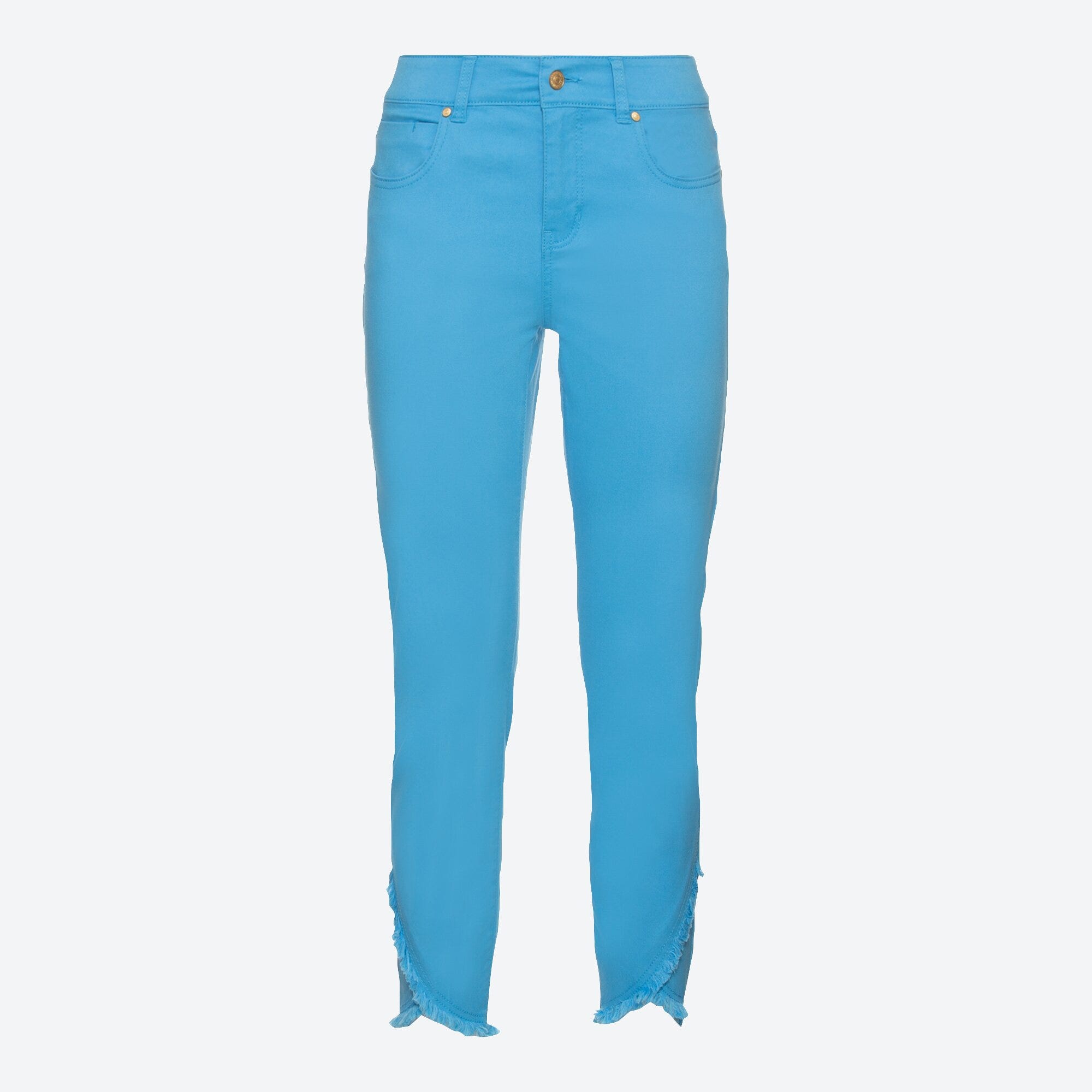 Damen-Caprihose mit offener Saumkante