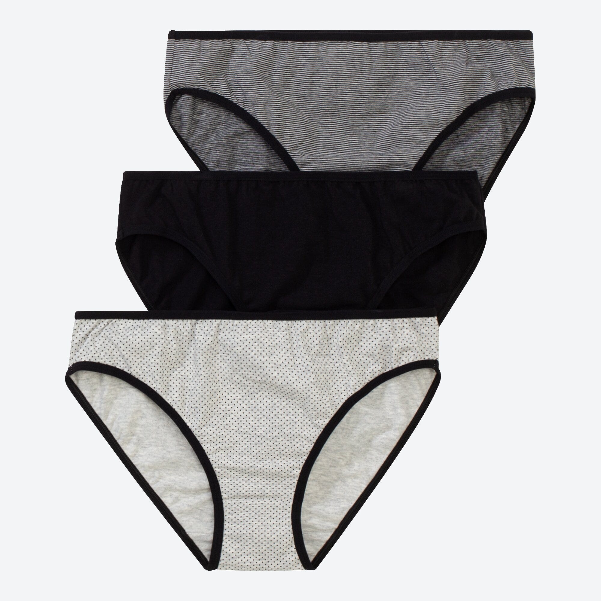 Damen-Minislip mit Punkte-Muster, 3er-Pack