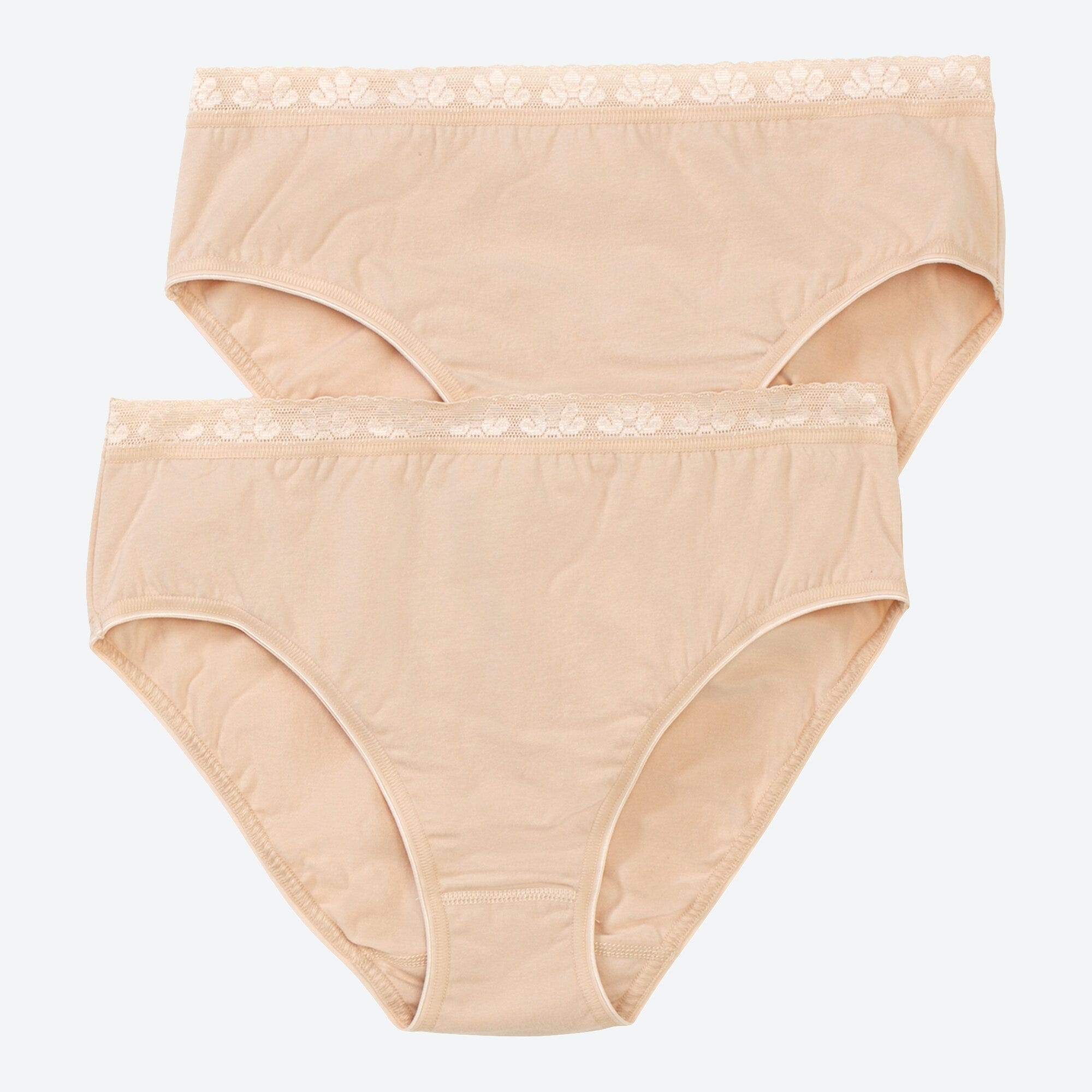 Damen-Rioslip mit Spitzen-Bund, 2er-Pack