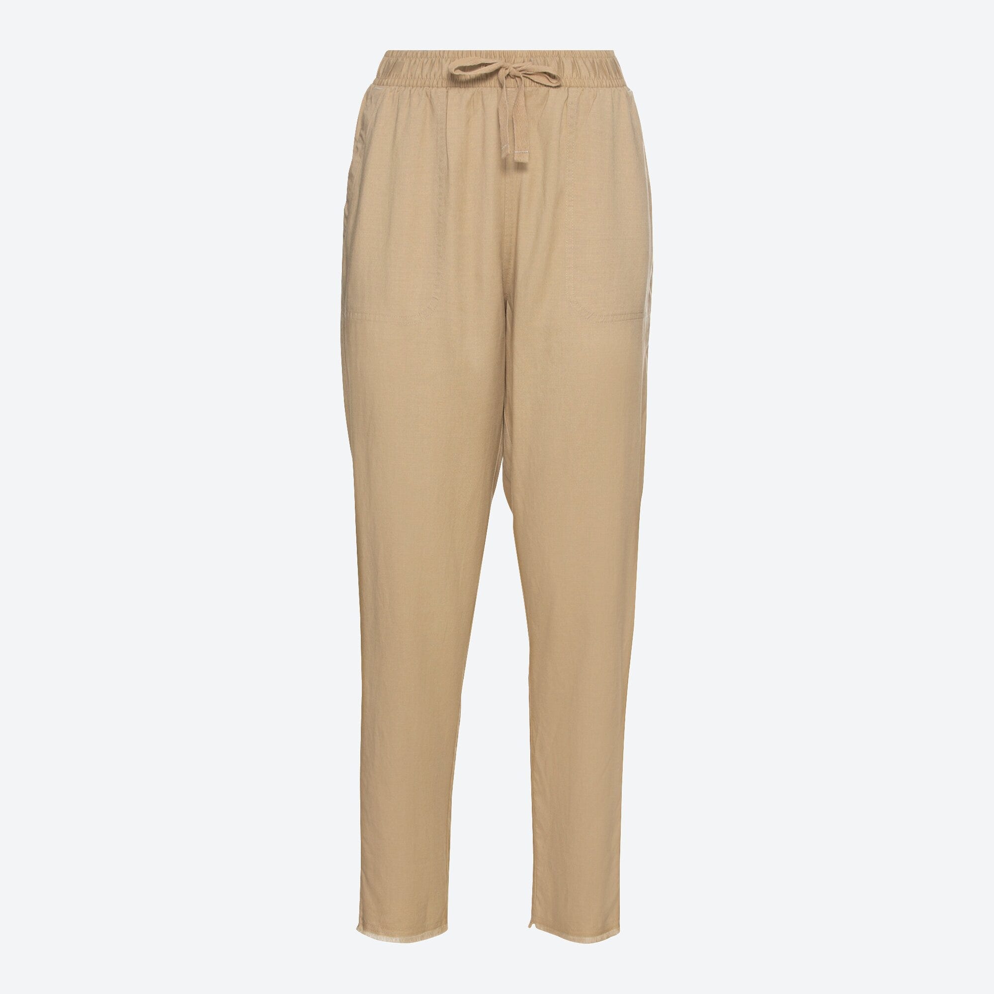 Damen-Stoffhose mit Leinen
