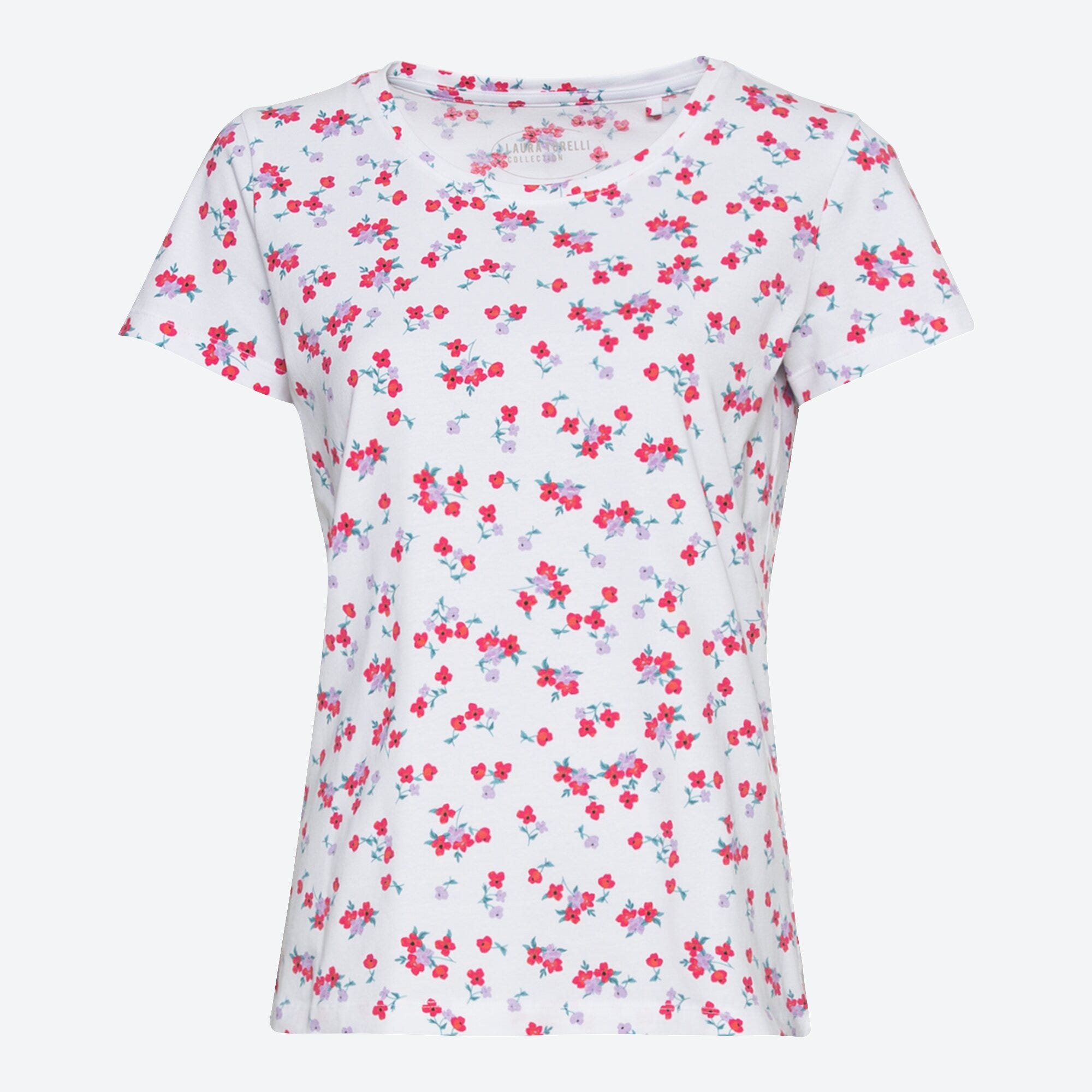 Damen-T-Shirt mit floralem Muster
