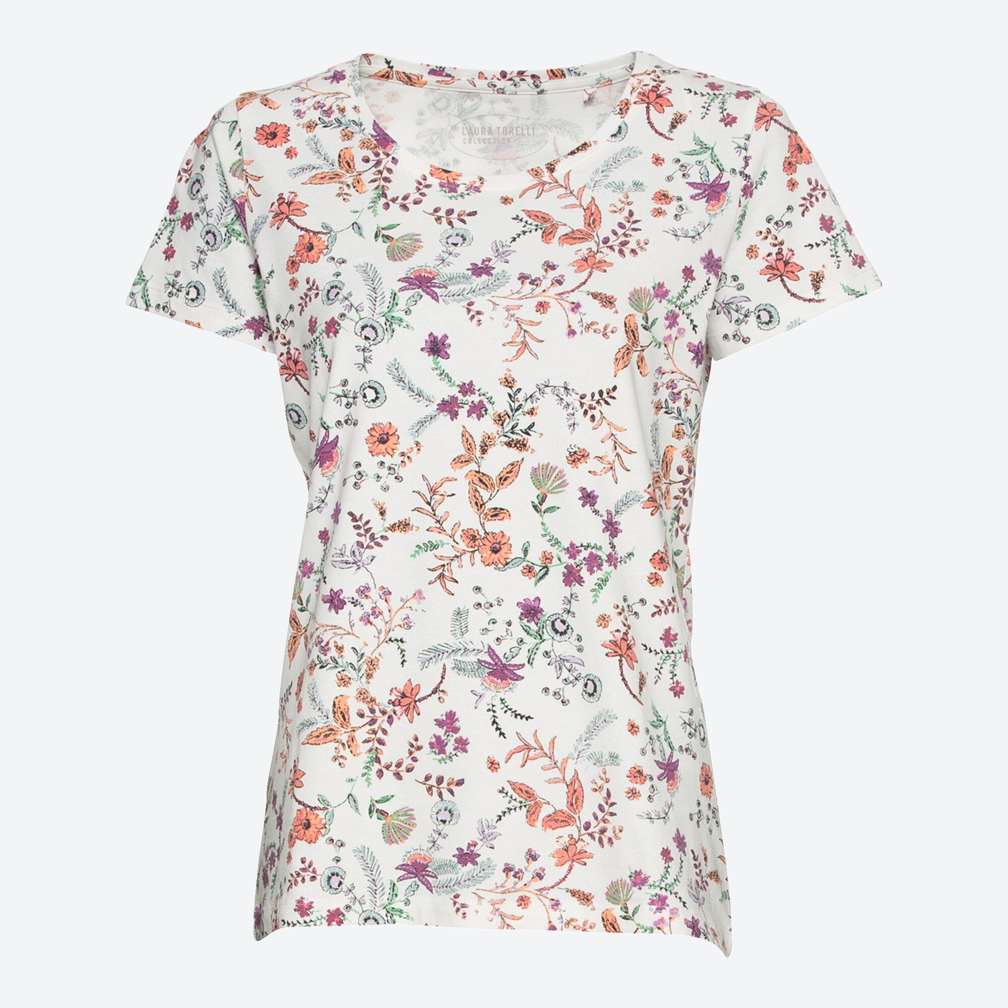 Damen-T-Shirt mit floralem Muster
