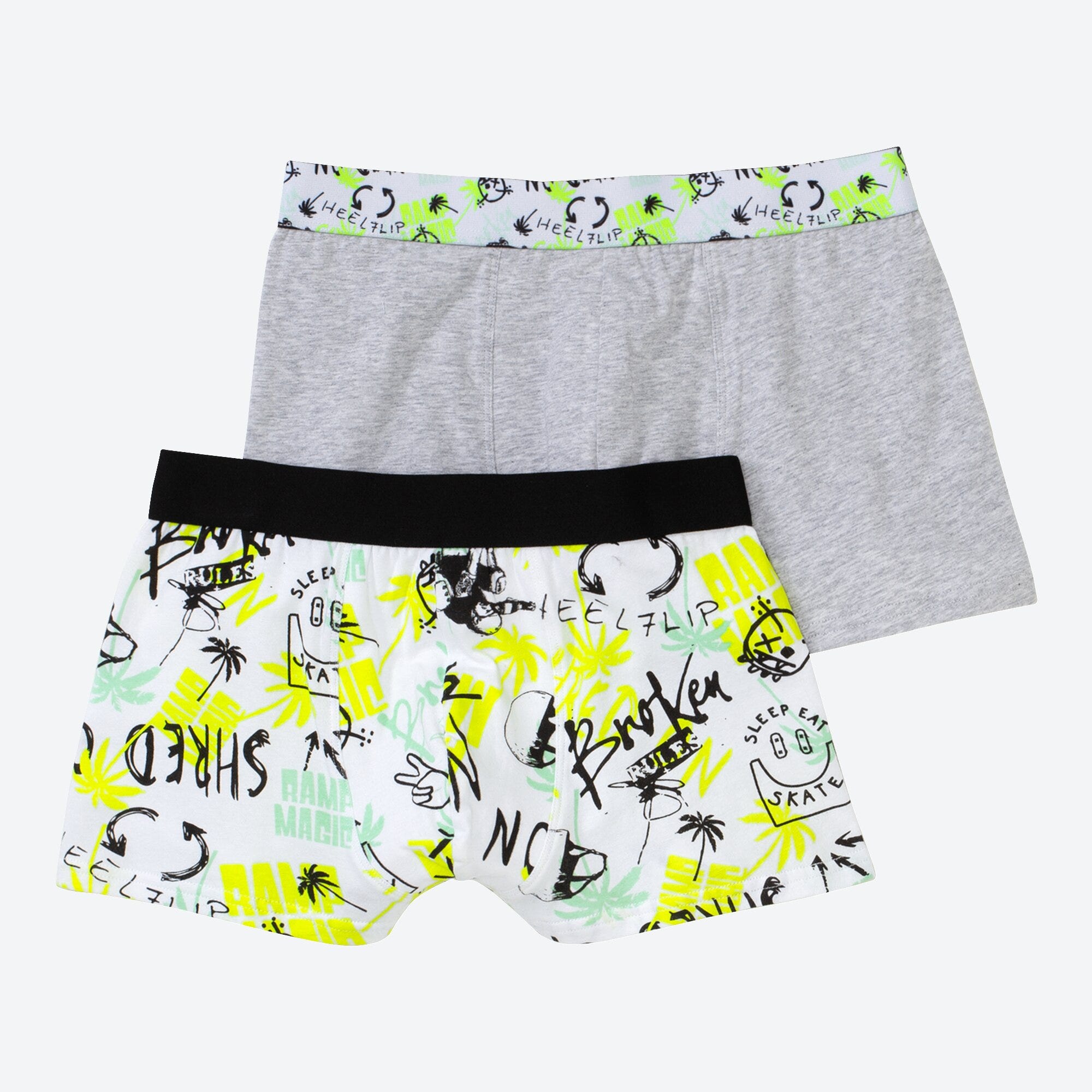Jungen-Retroshorts mit Skater-Design, 2er-Pack