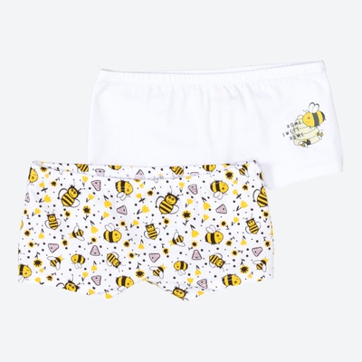 Mädchen-Panty mit Bienen-Muster, 2er-Pack