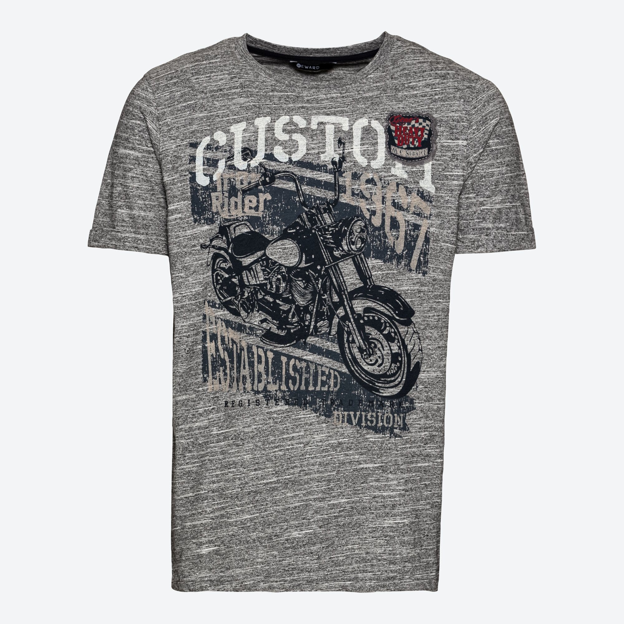 Herren-T-Shirt mit Motorrad-Motiv