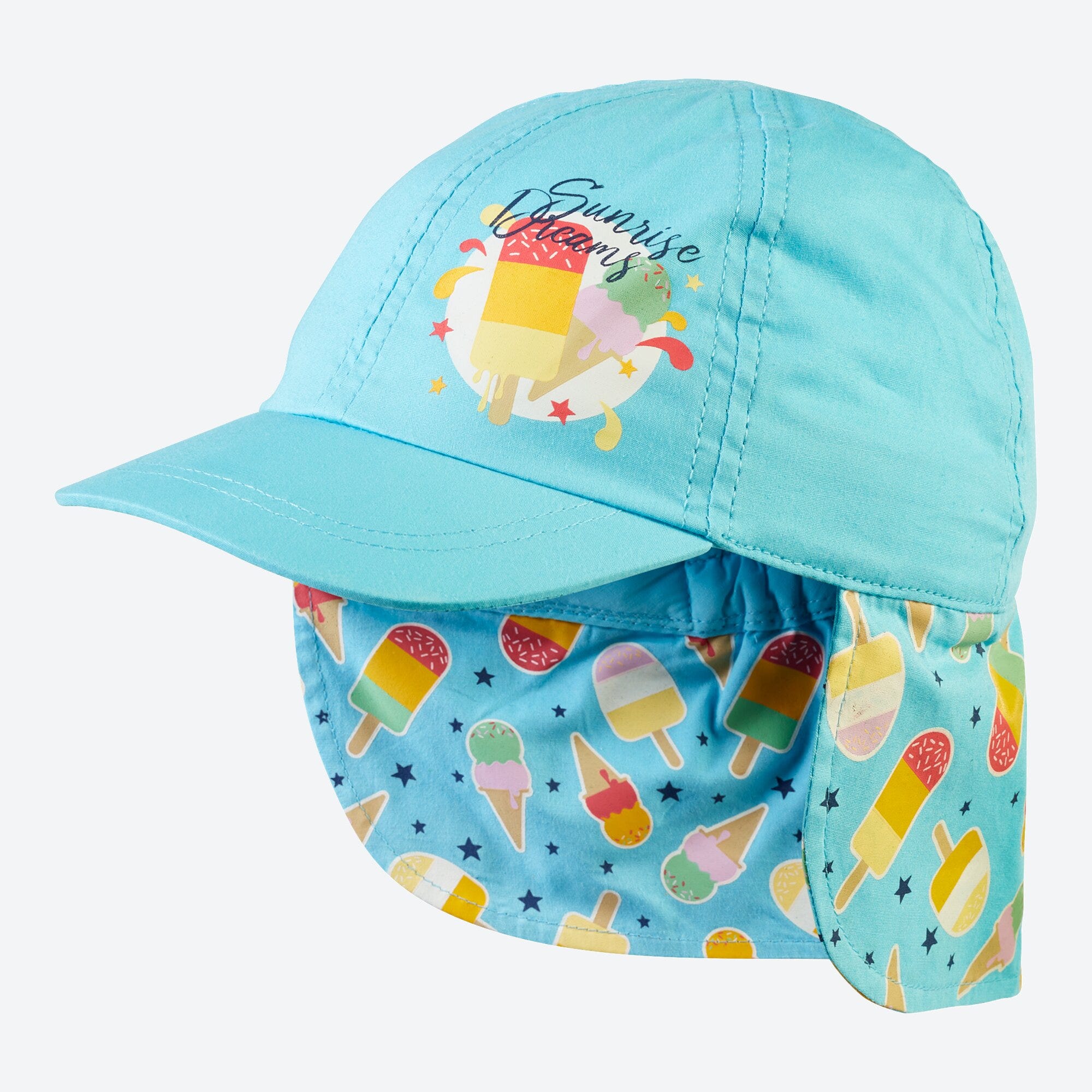 Kinder-Kappe mit Nackenschutz