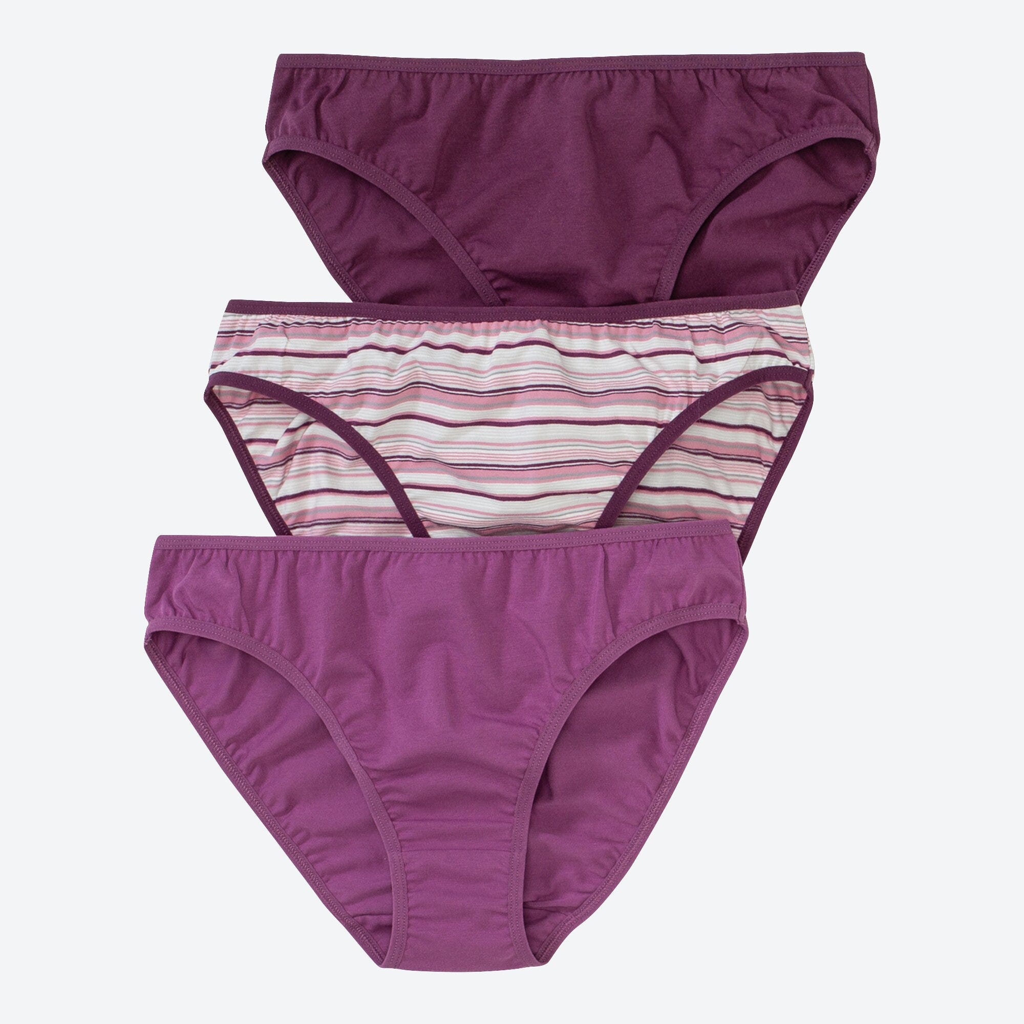 Damen-Minislip mit Streifenmuster, 3er-Pack