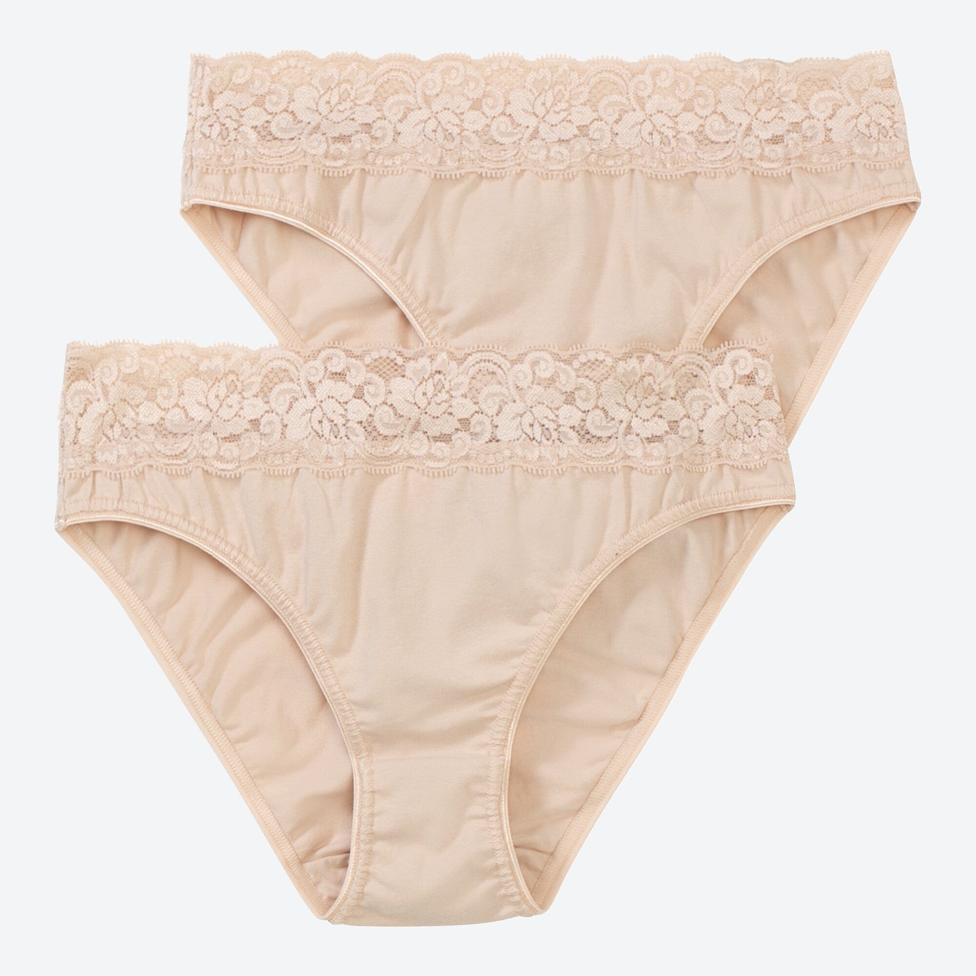 Damen-Minislip mit Spitzen-Bund, 2er-Pack