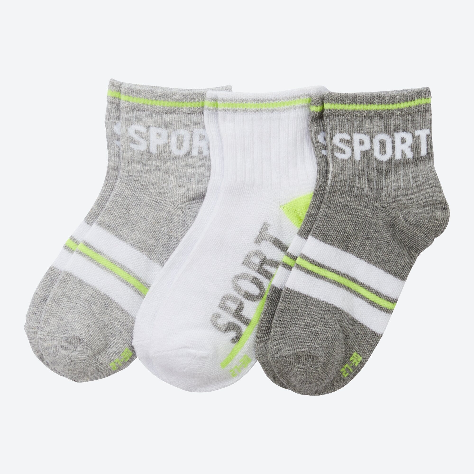 Jungen-Kurzschaft-Socken, 3er-Pack