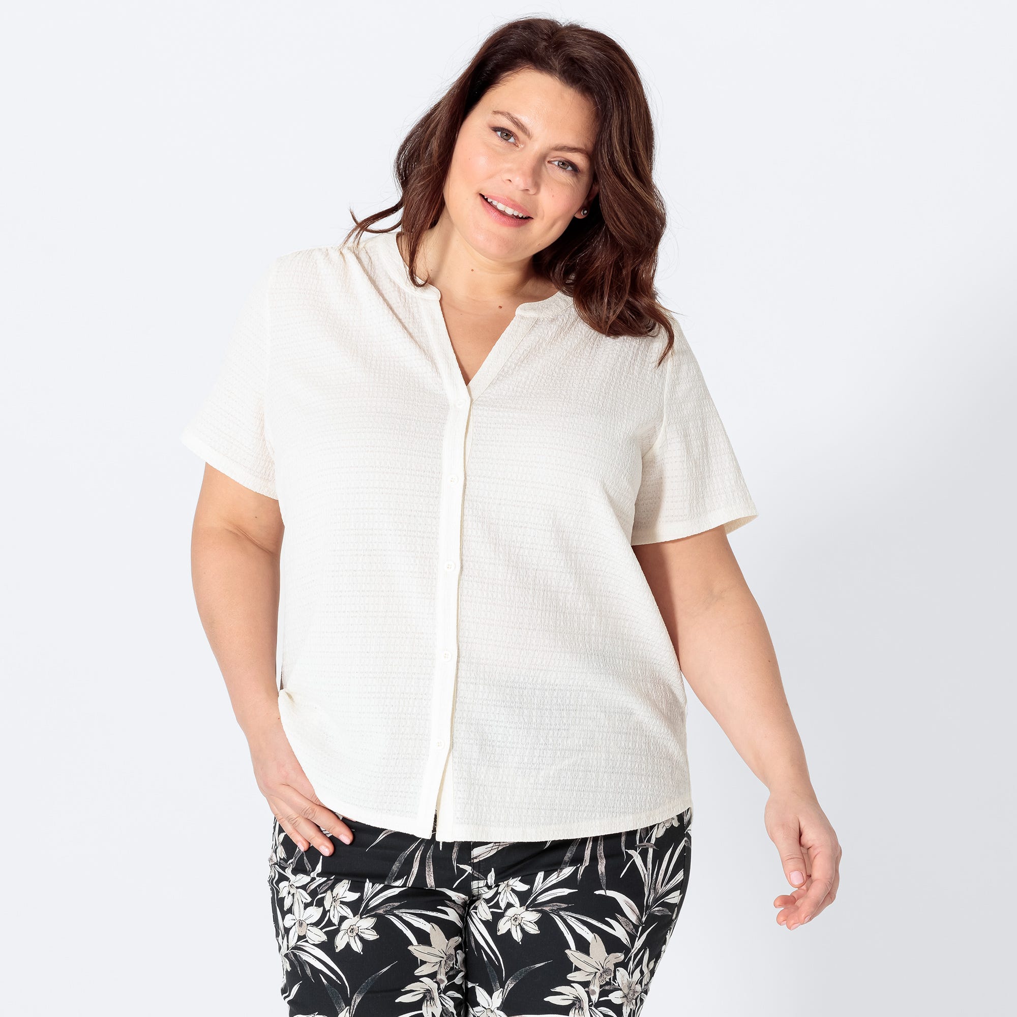 Damen-Bluse mit schöner Struktur, große Größen