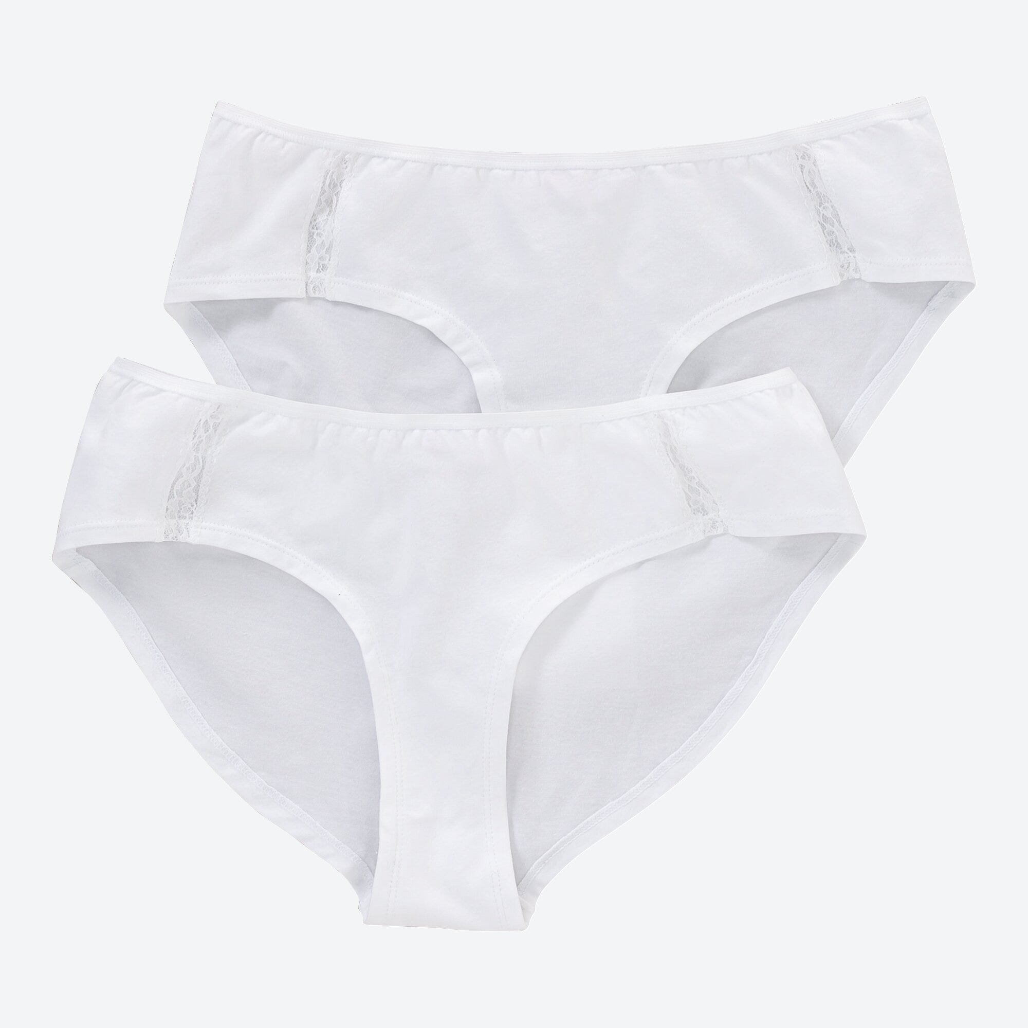 Damen-Panty mit Spitzeneinsätzen, 2er-Pack