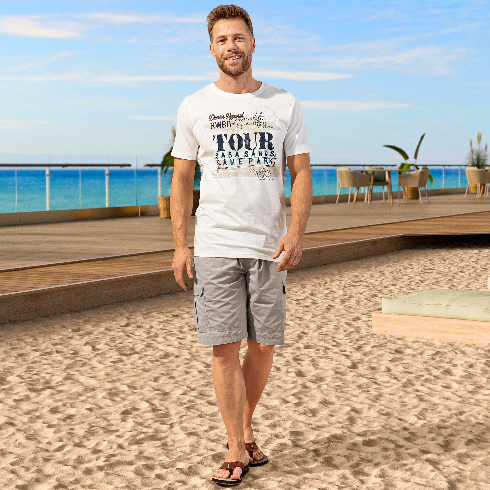 Herren-Bermudas in Cargo-Style