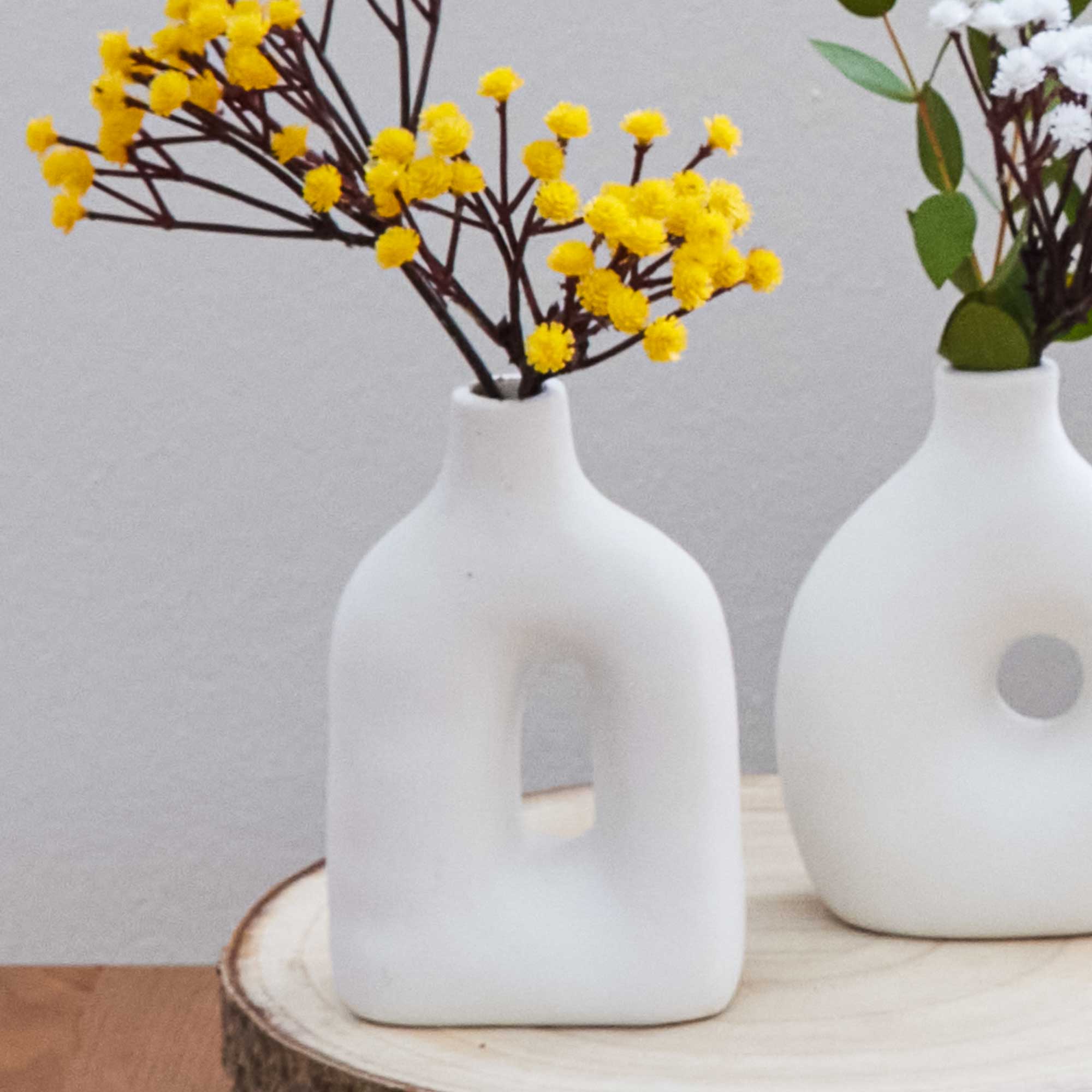 Deko-Vase aus Keramik, ca. 7,5x4,5x12cm