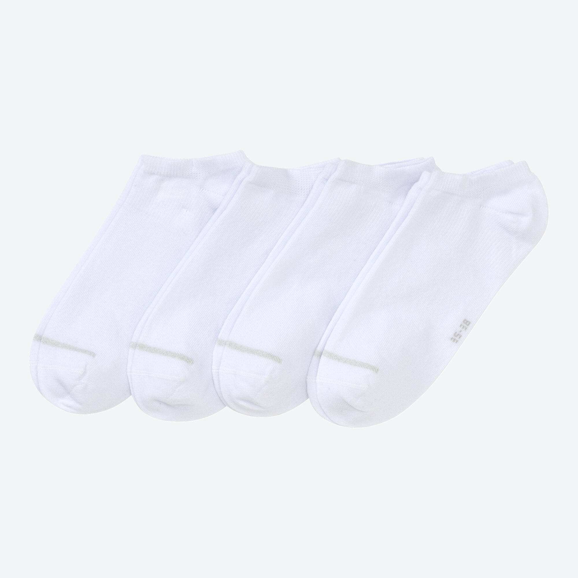Damen-Sneaker-Socken mit Glitzer-Streifen, 4er-Pack