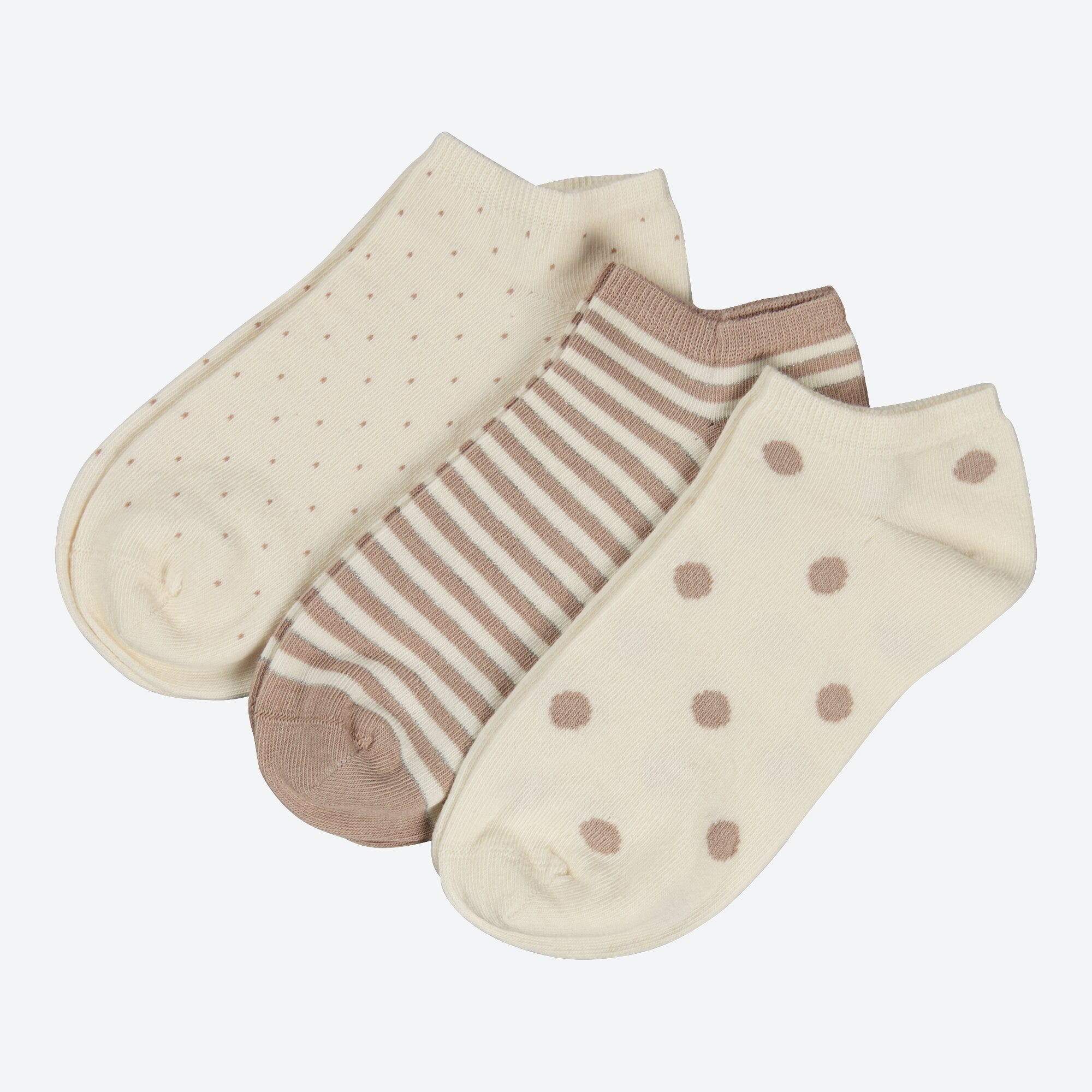 Damen-Sneaker-Socken, 3er-Pack
