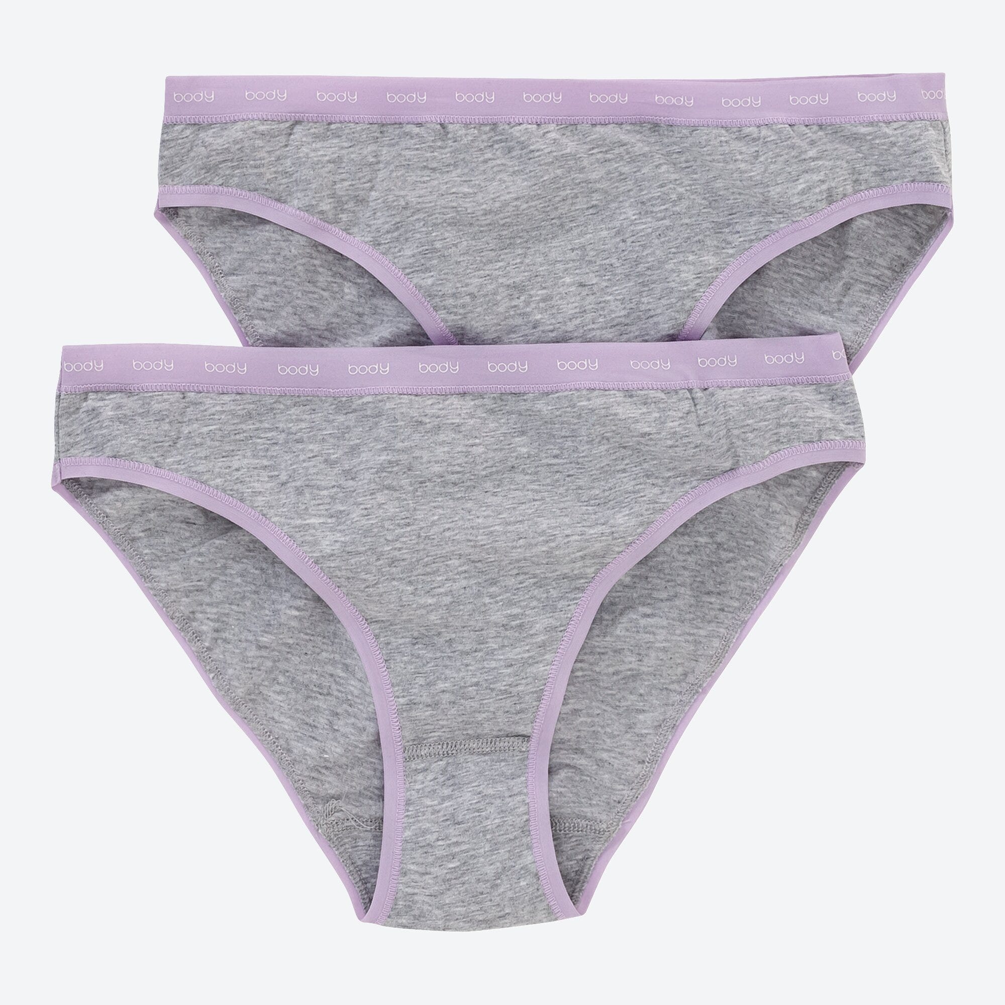 Damen-Minislip in Melange-Optik, 2er-Pack