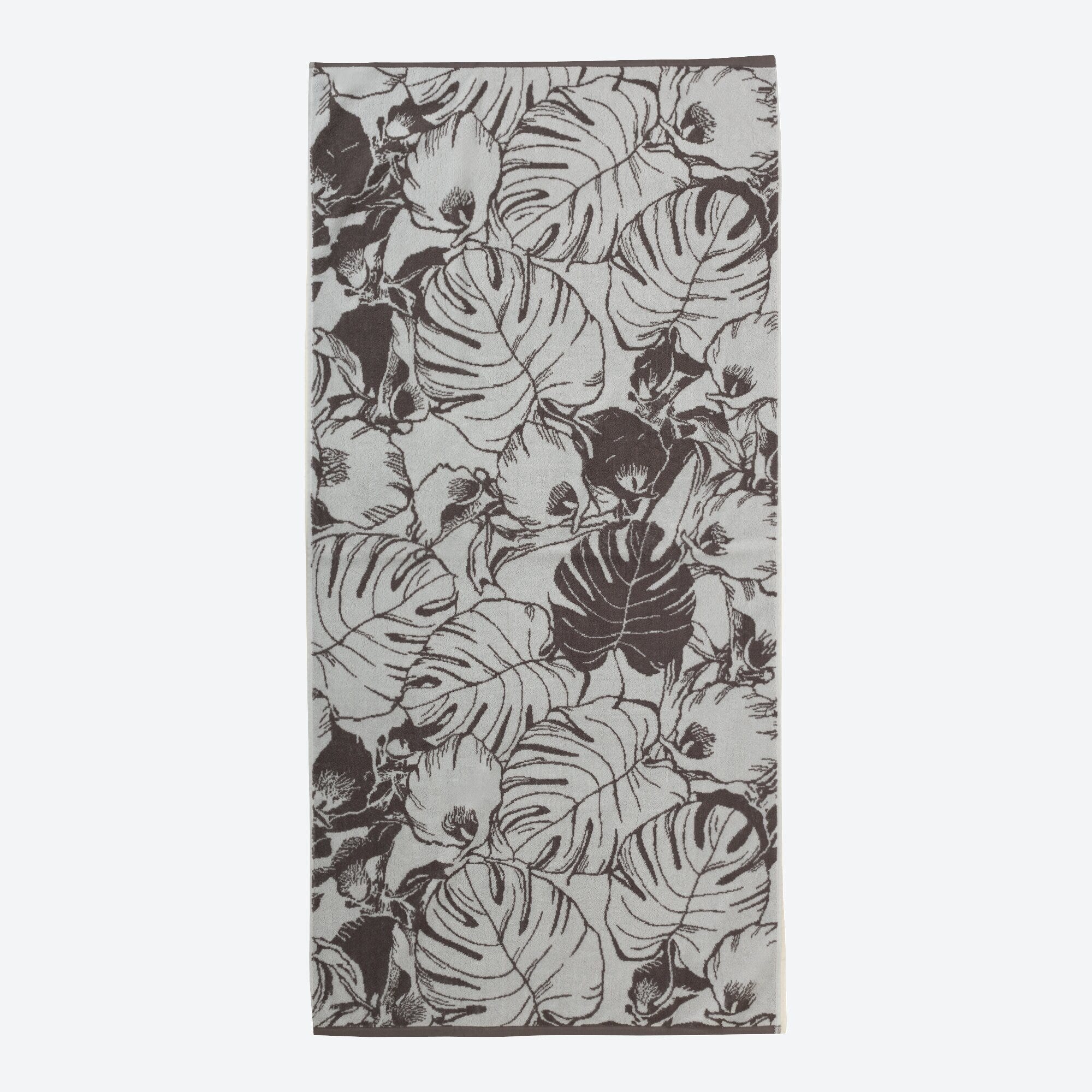 Strandtuch mit Jacquard-Palmblatt-Muster, 80x170cm