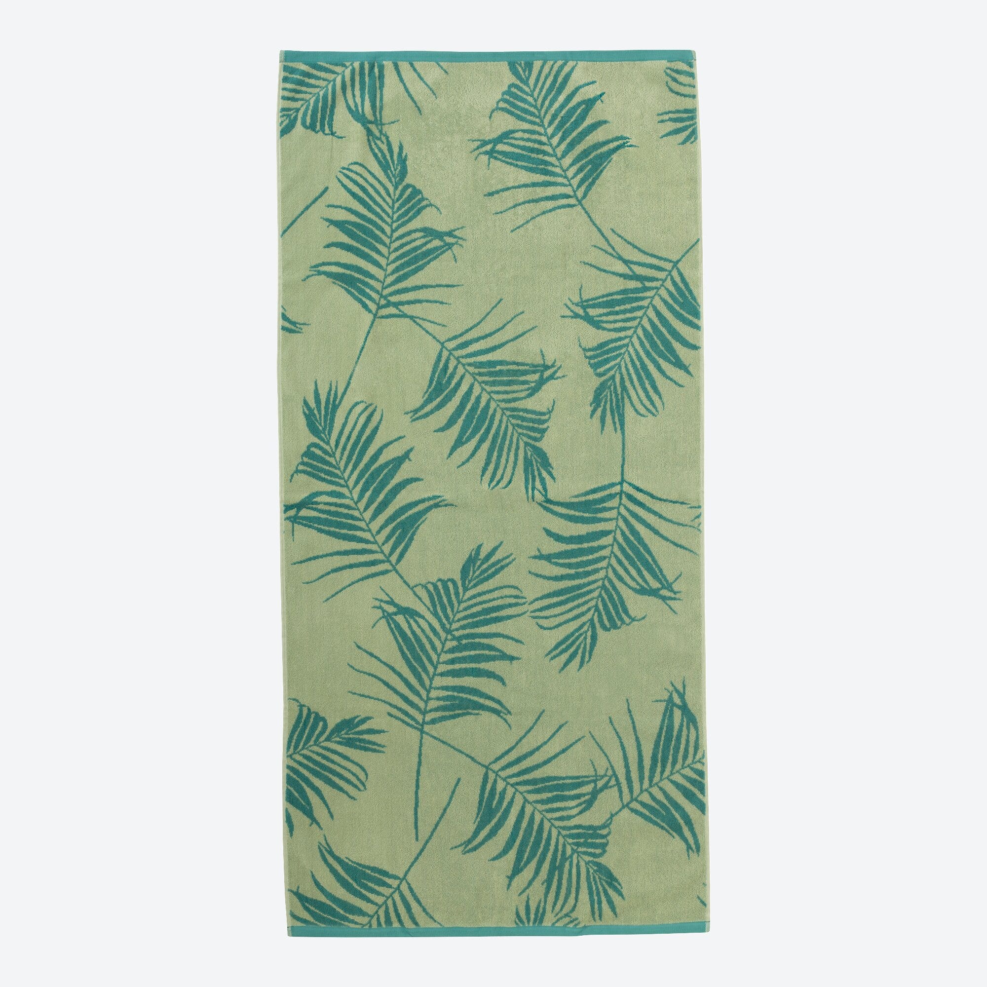 Strandtuch mit Jacquard-Palmblatt-Muster, 80x170cm