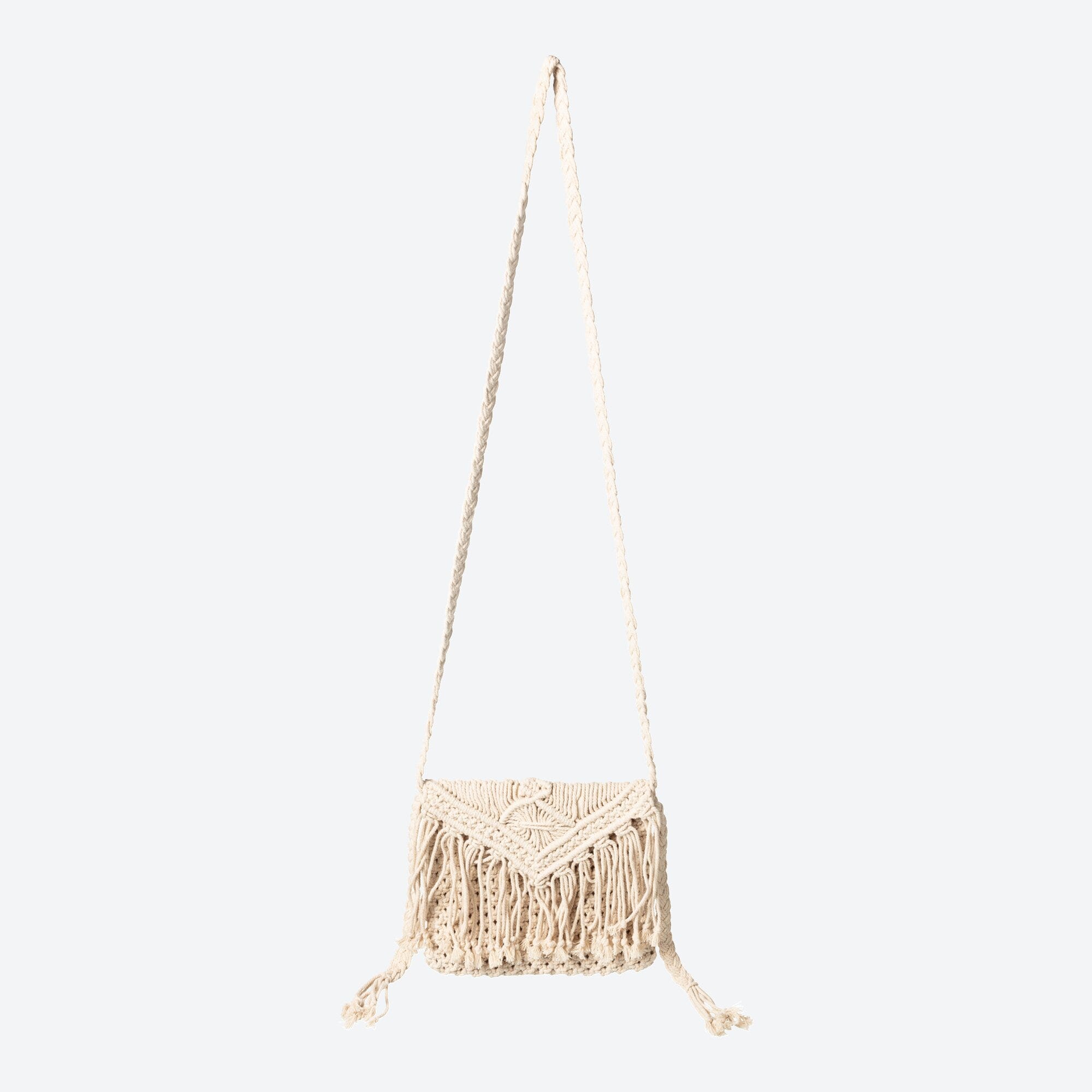 Damen-Handtasche in Makramee-Optik