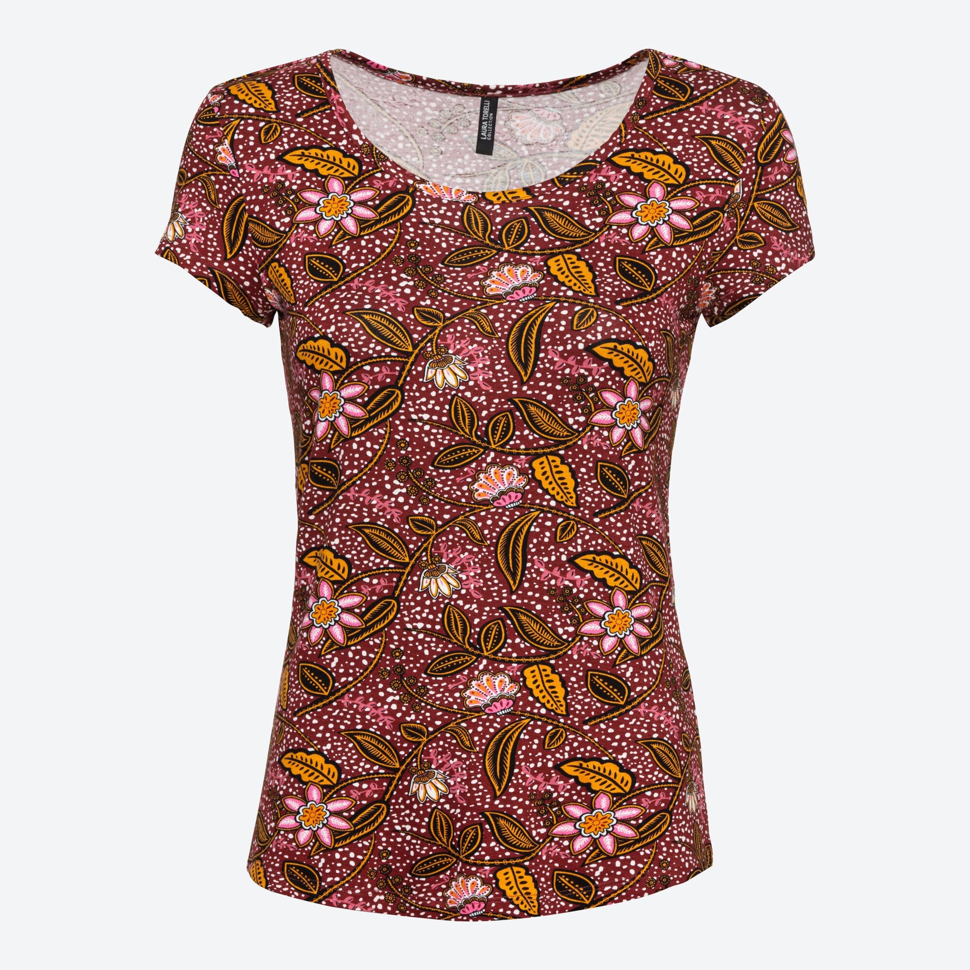 Damen-T-Shirt mit floralem Muster