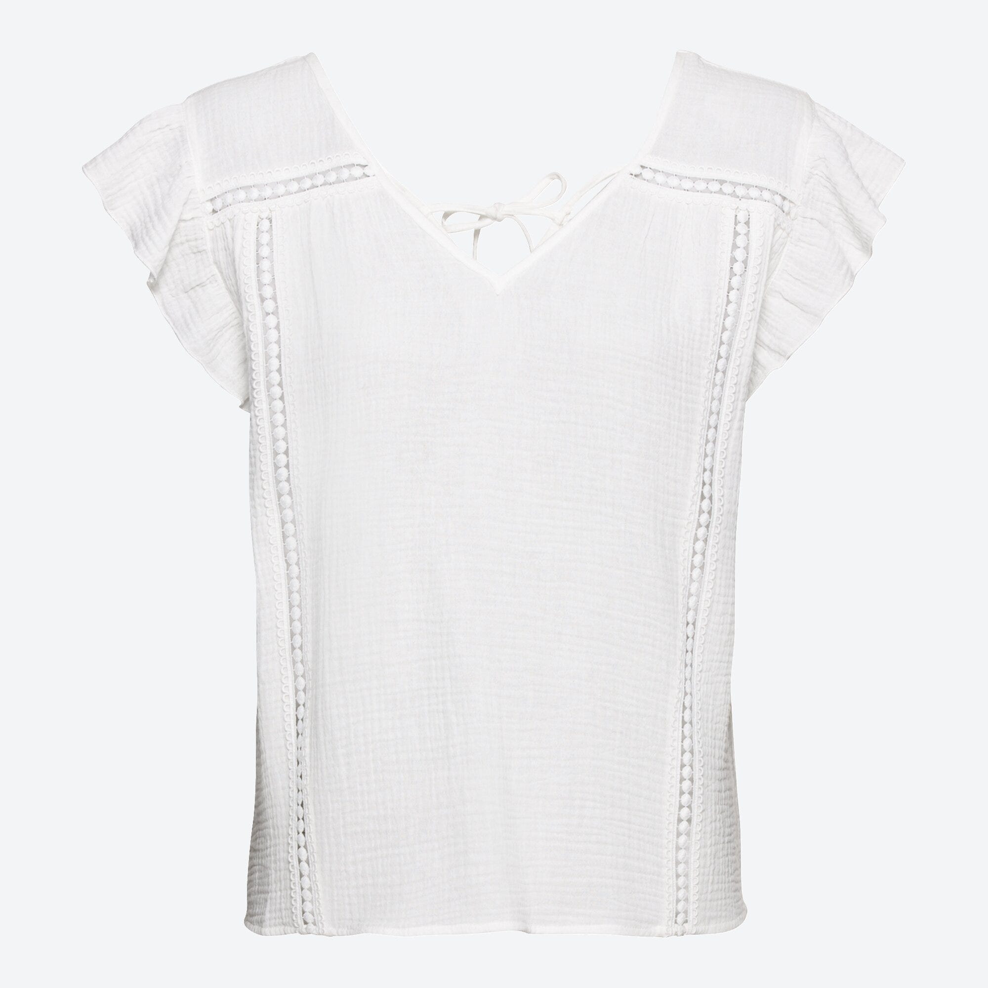 Damen-Bluse mit Spitzeneinsätzen