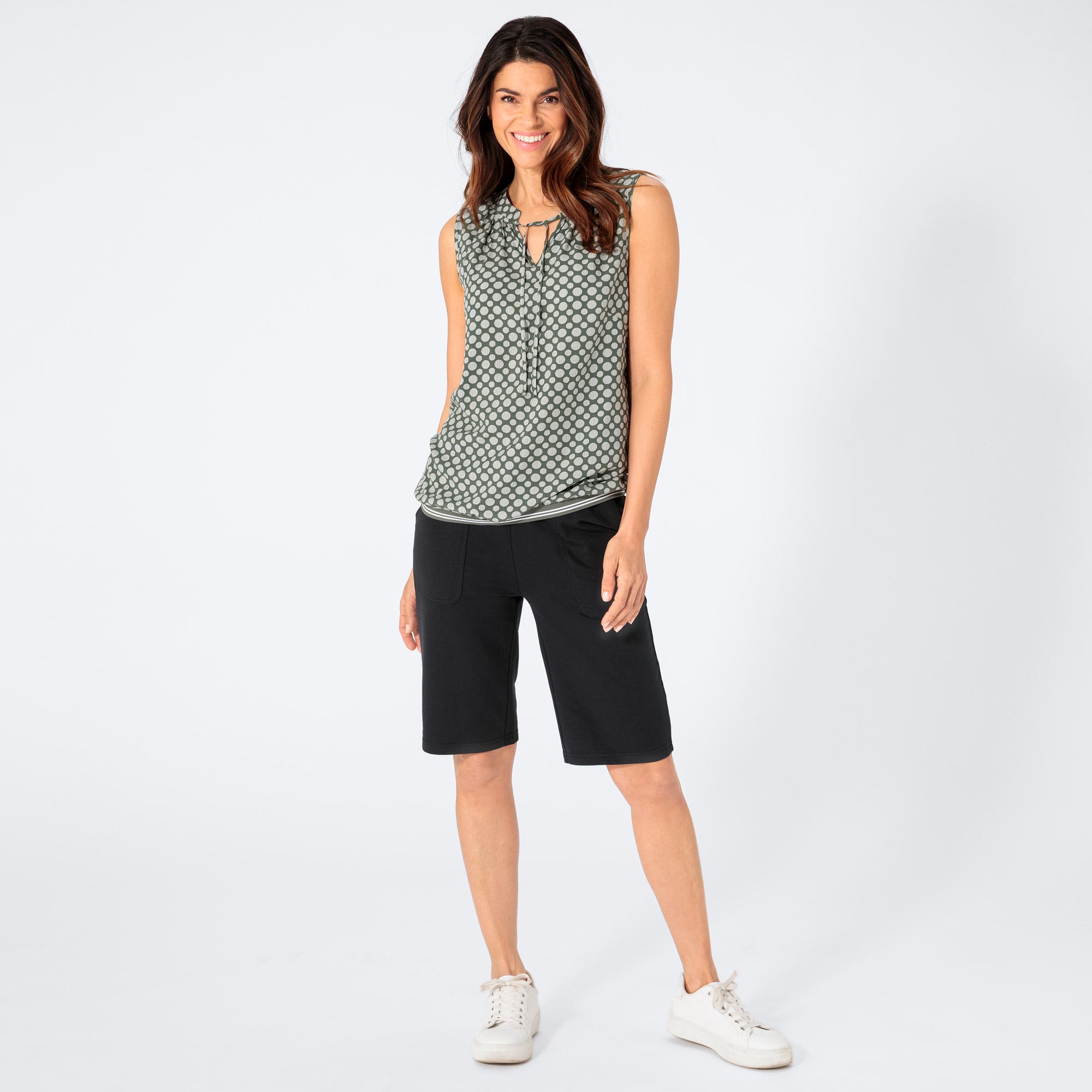 Damen-Bermudas mit Bindebändern