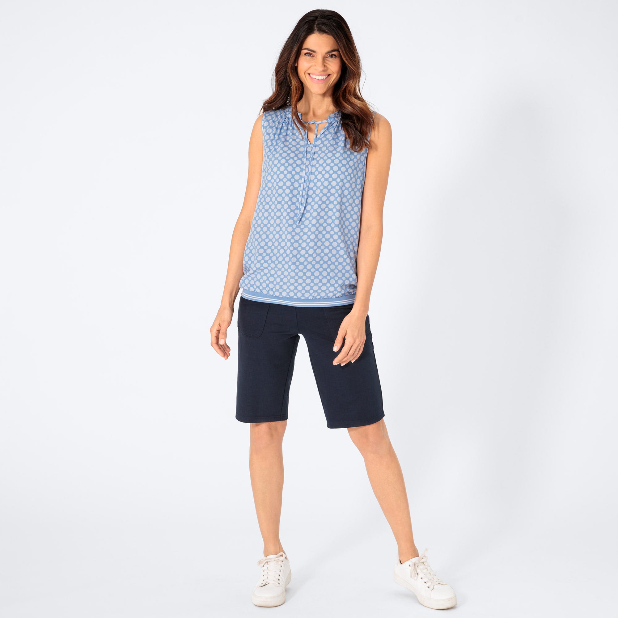 Damen-Bermudas mit Bindebändern