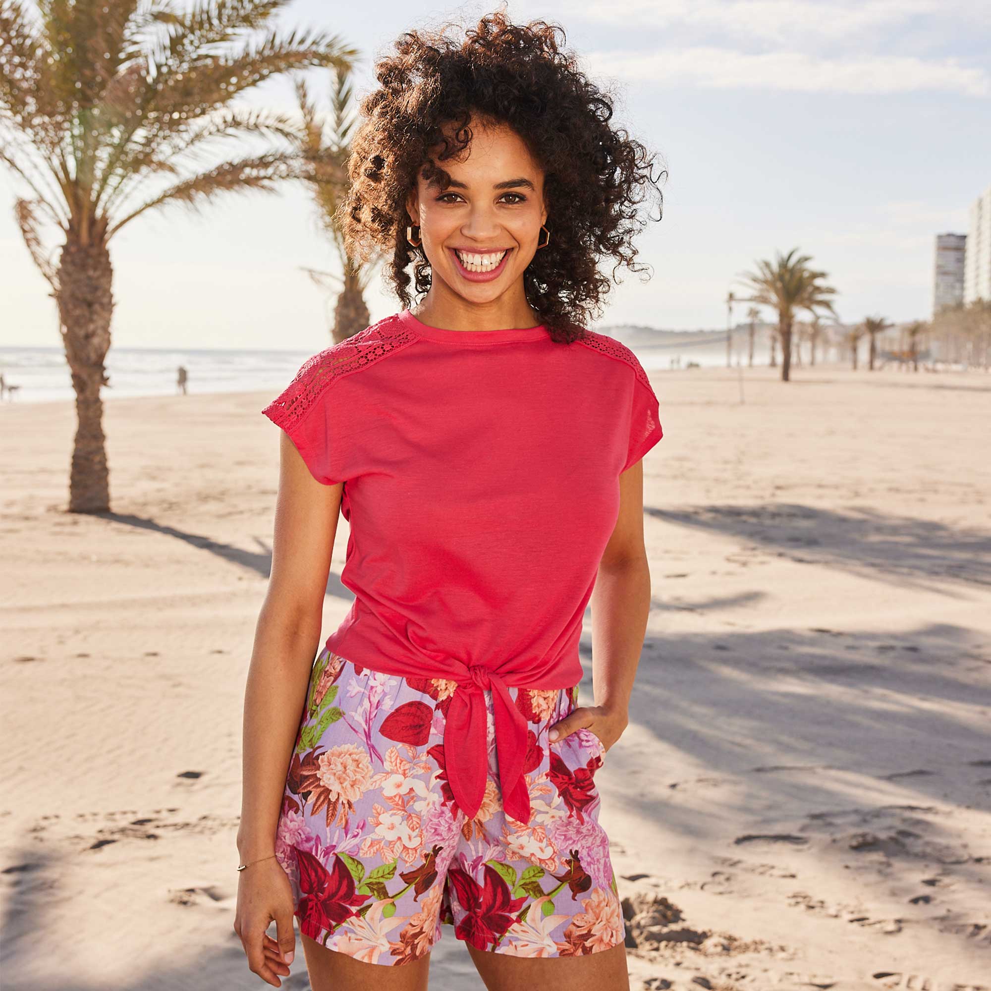 Damen-T-Shirt aus Jersey-Material