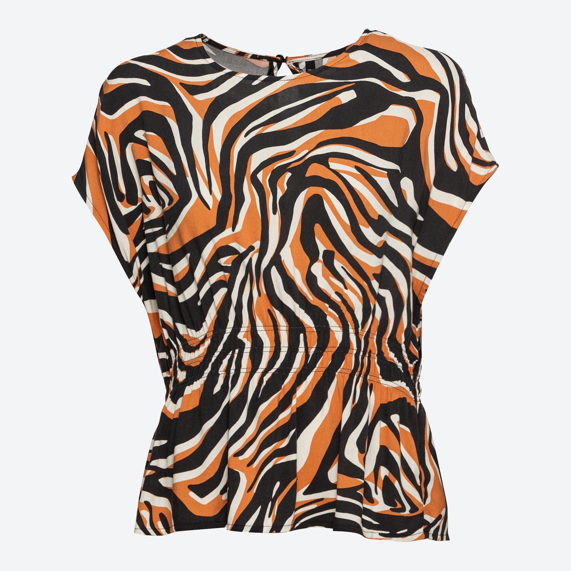 Damen-Bluse mit Zebra-Muster