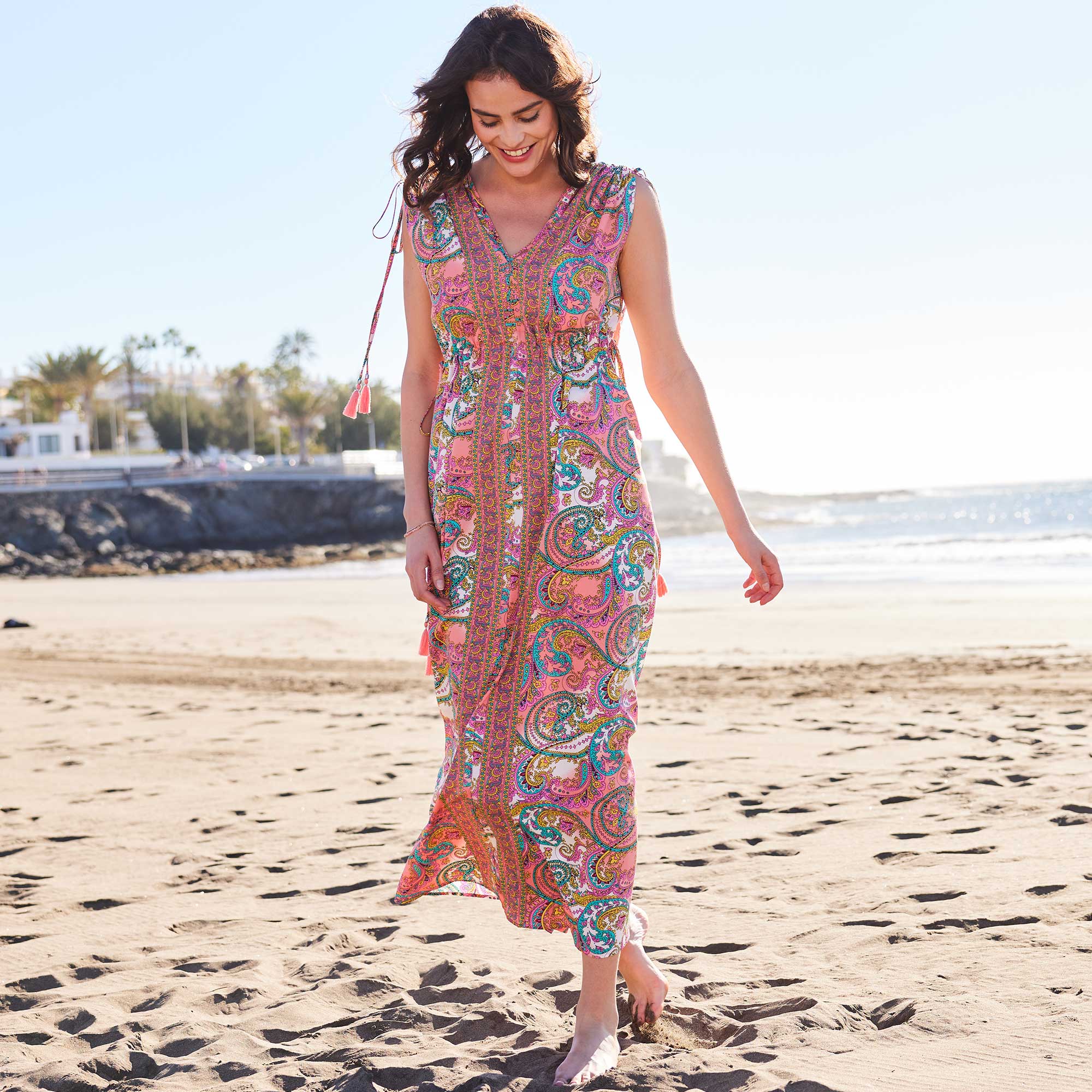 Damen-Kleid mit Taillenband