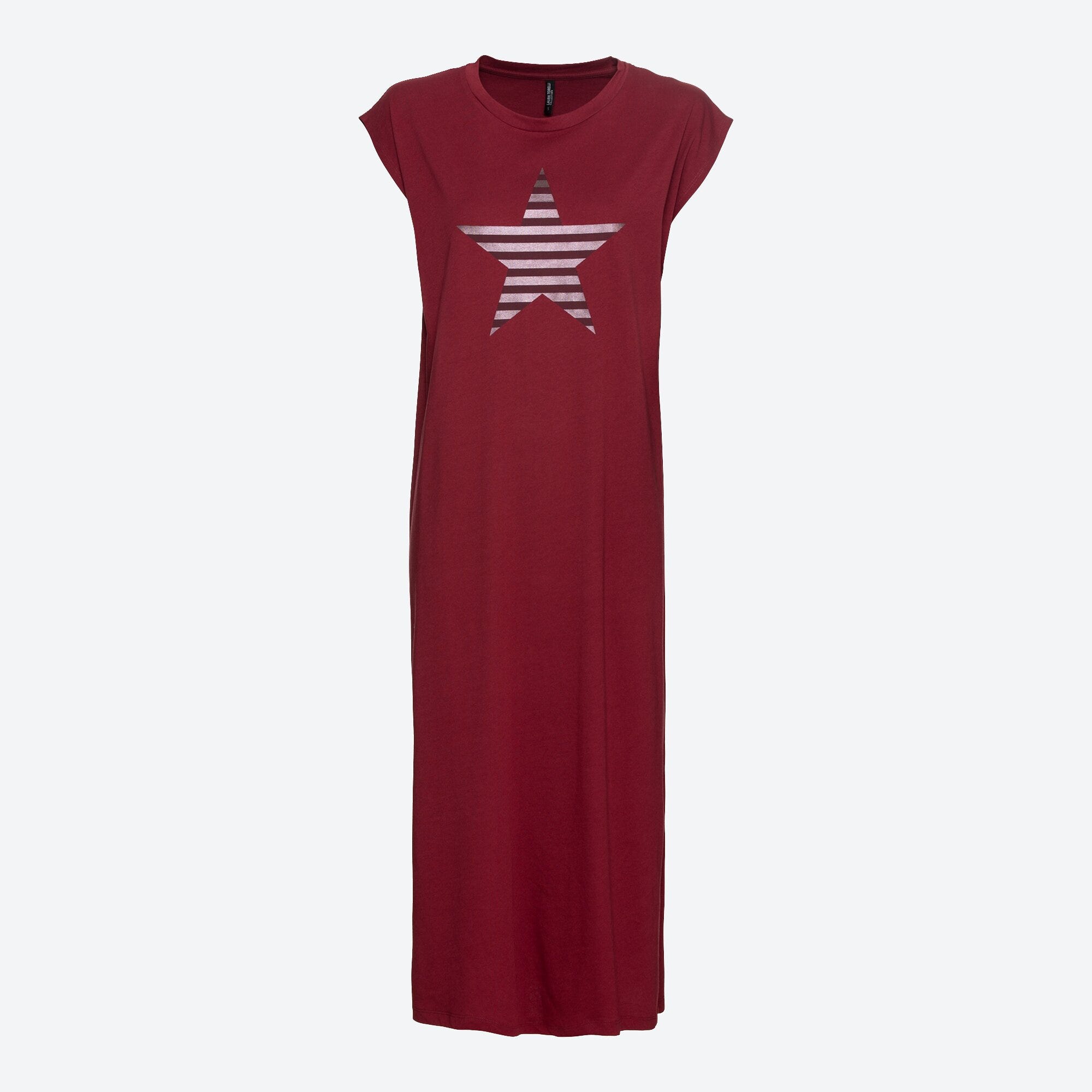 Damen-Kleid mit Sternen-Frontaufdruck