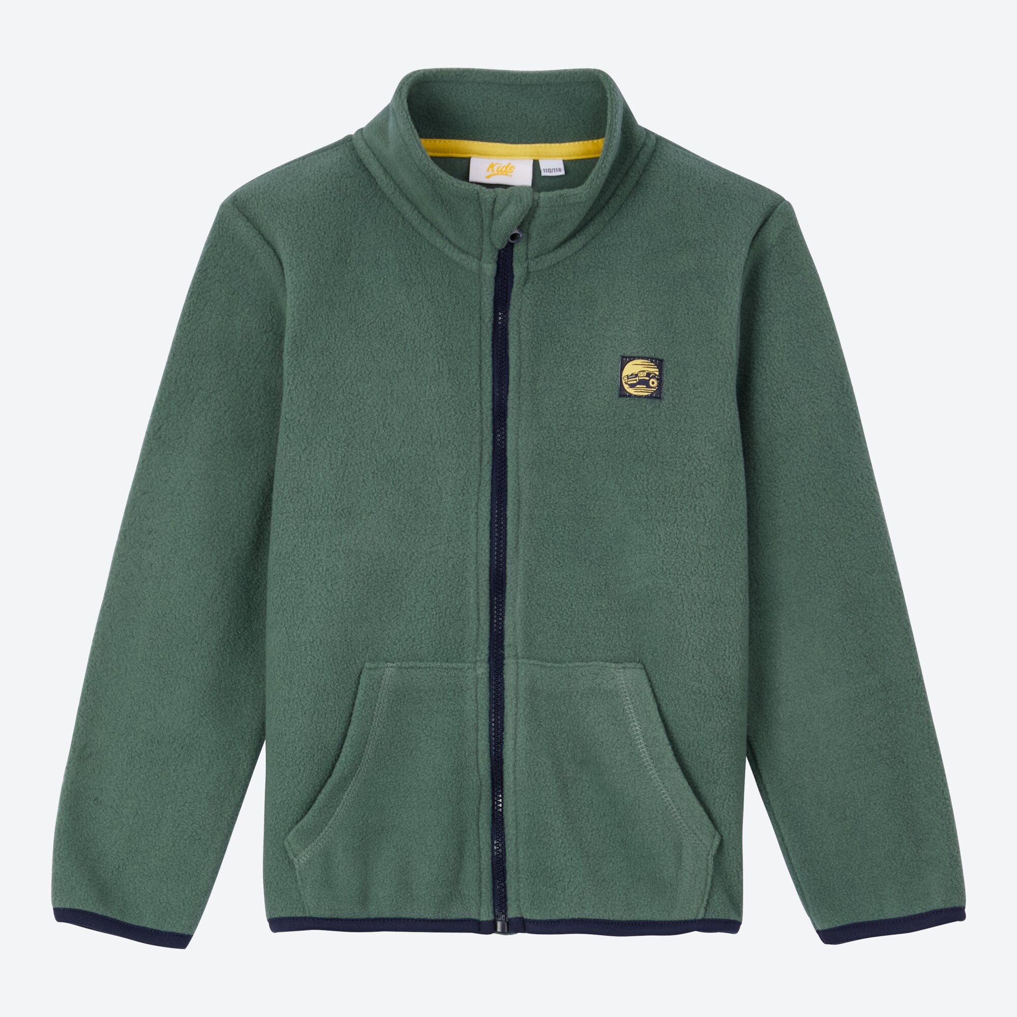 Jungen-Fleecejacke mit Känguru-Taschen