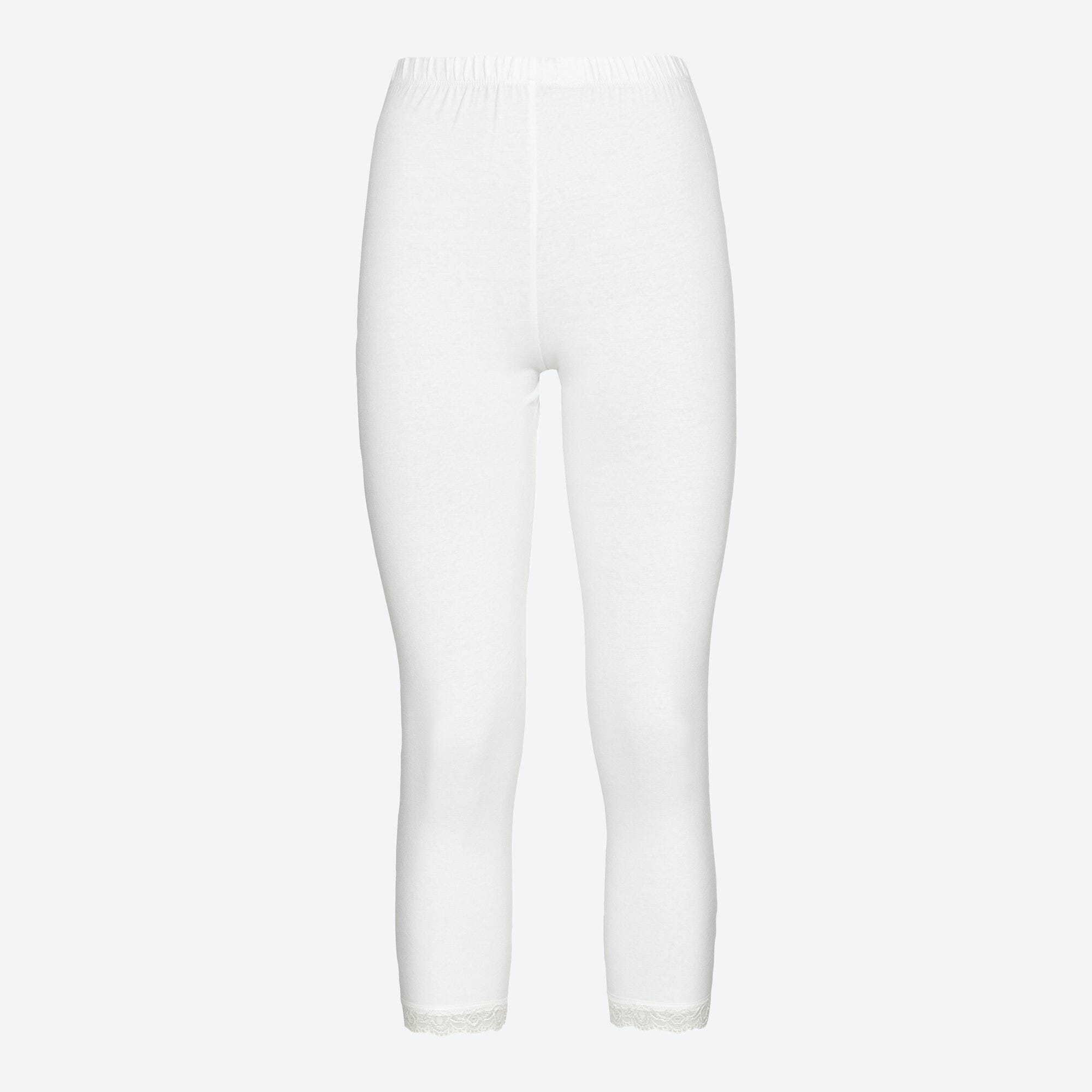 Damen-Caprileggings mit Spitze