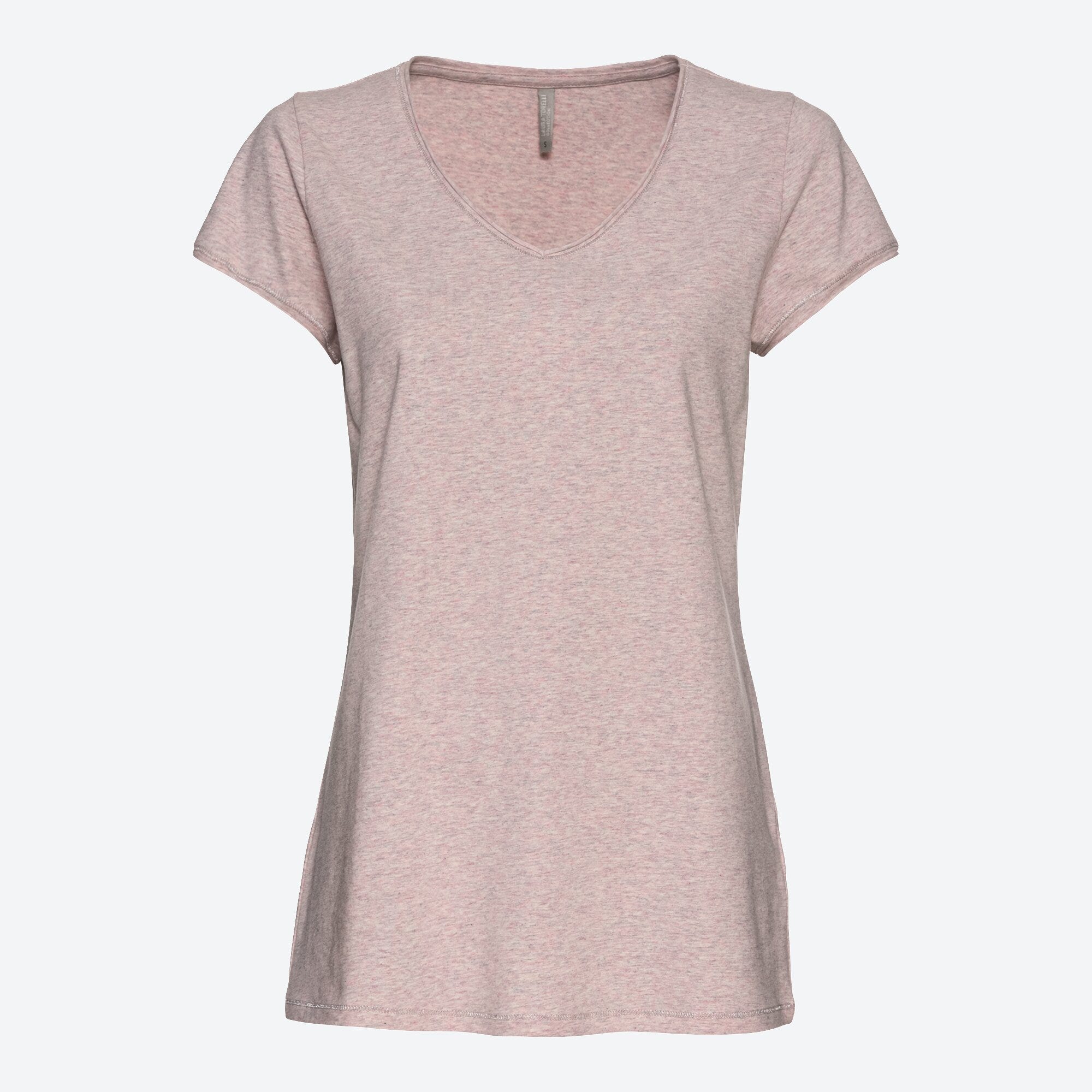 Damen-T-Shirt in Melange-Optik