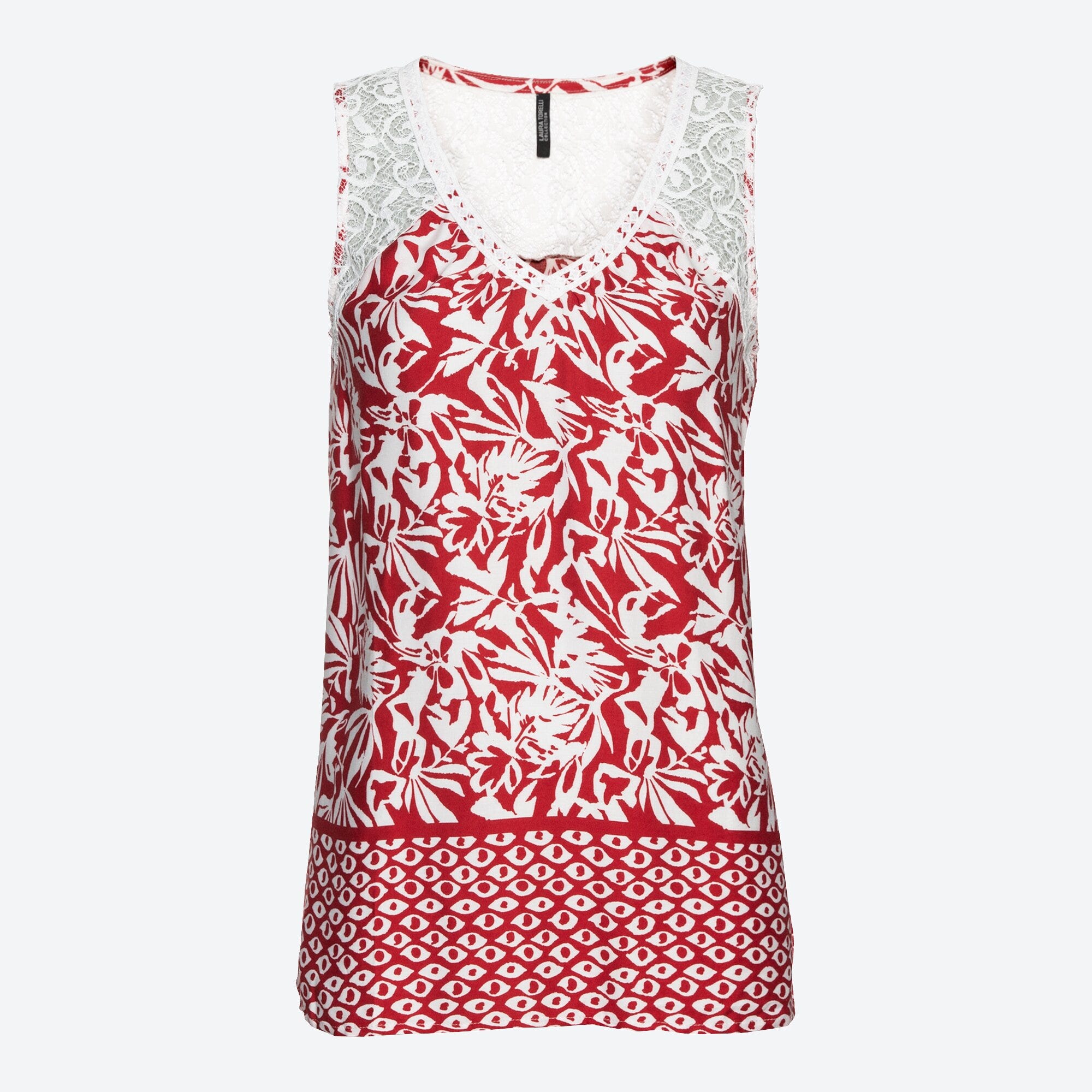Damen-Top mit schicker Bordüre