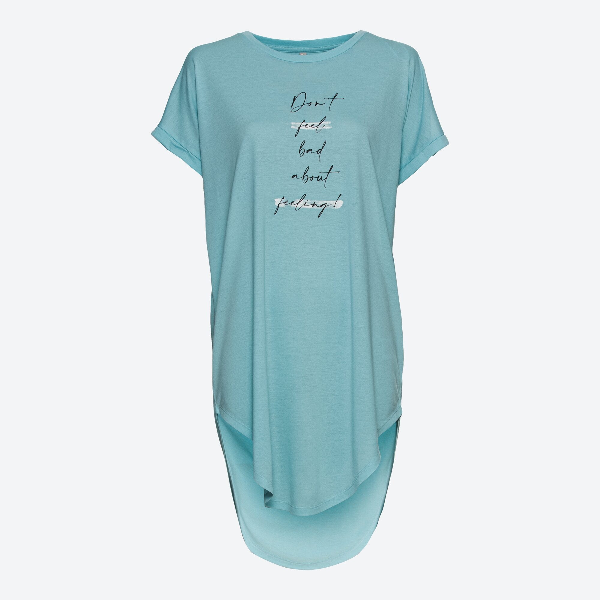 Damen-Longshirt mit Frontaufdruck