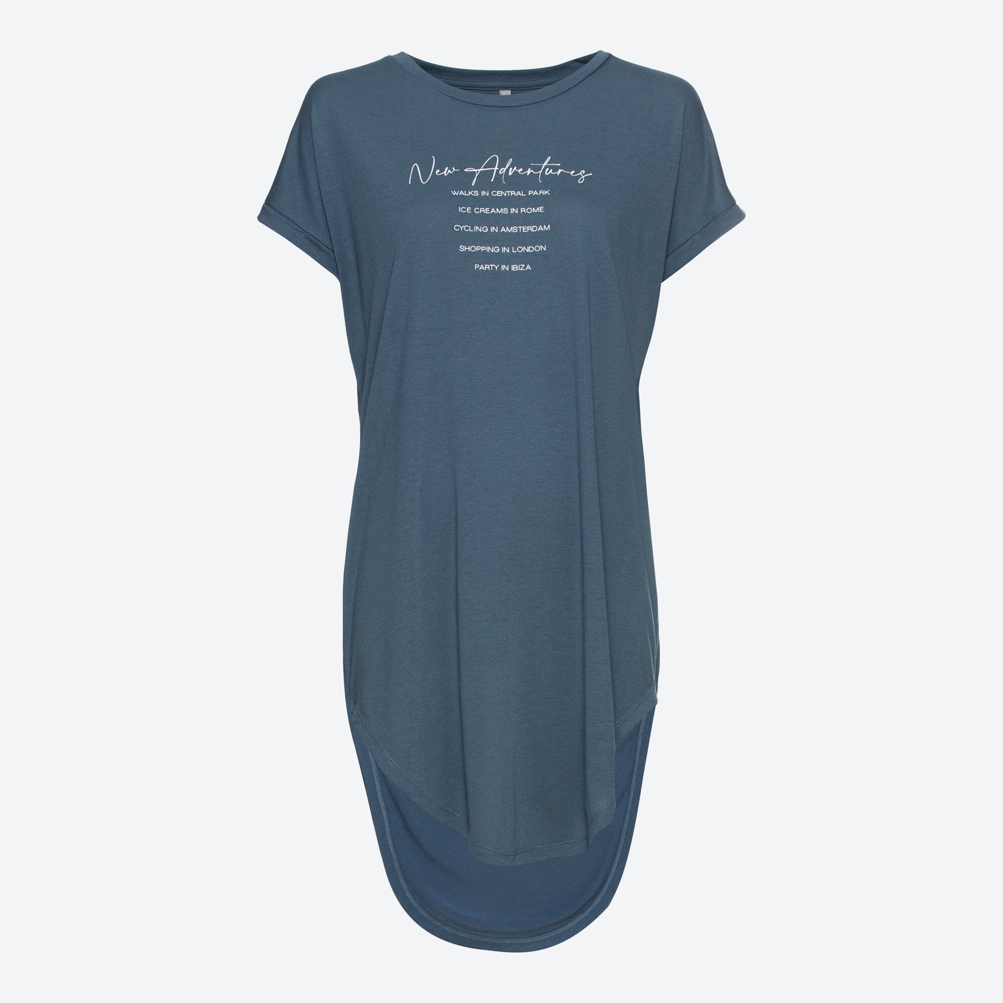 Damen-Longshirt mit Frontaufdruck