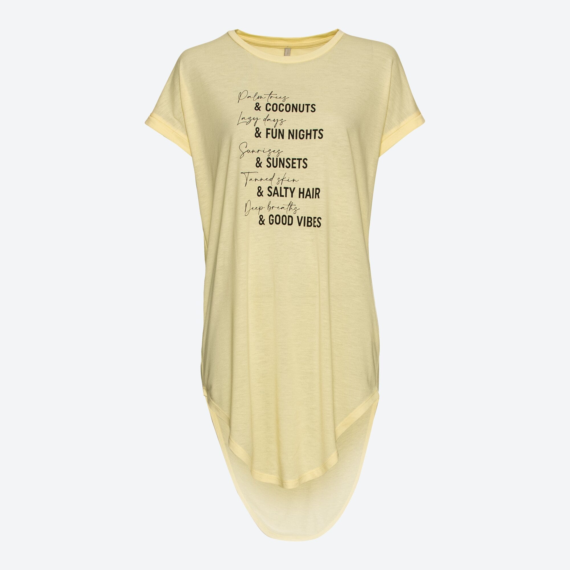 Damen-Longshirt mit Frontaufdruck