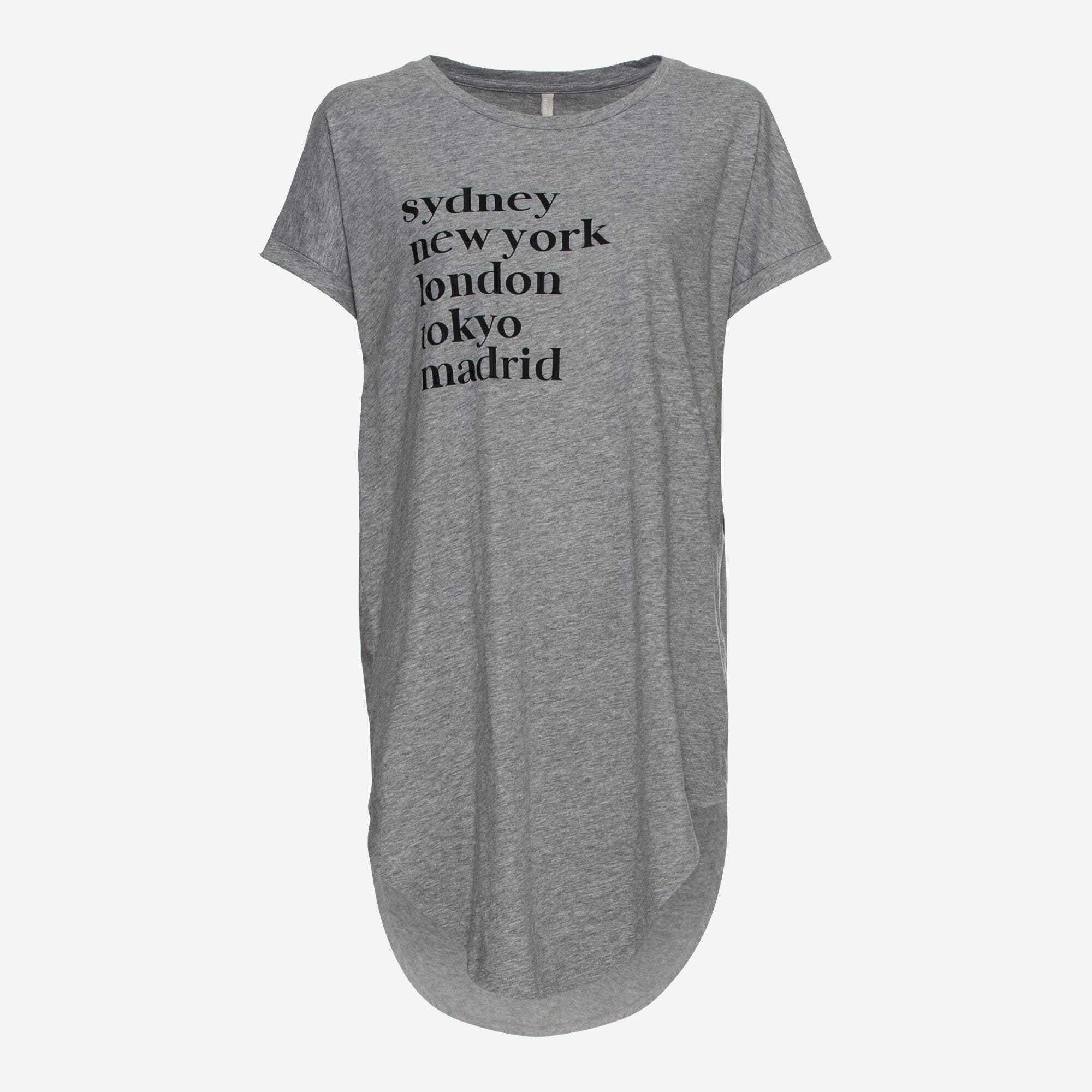 Damen-Longshirt mit Frontaufdruck