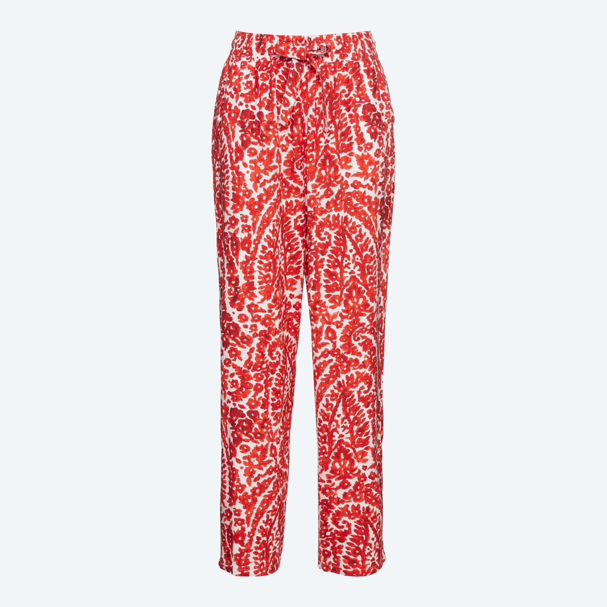 Damen-Stoffhose mit floralem Design