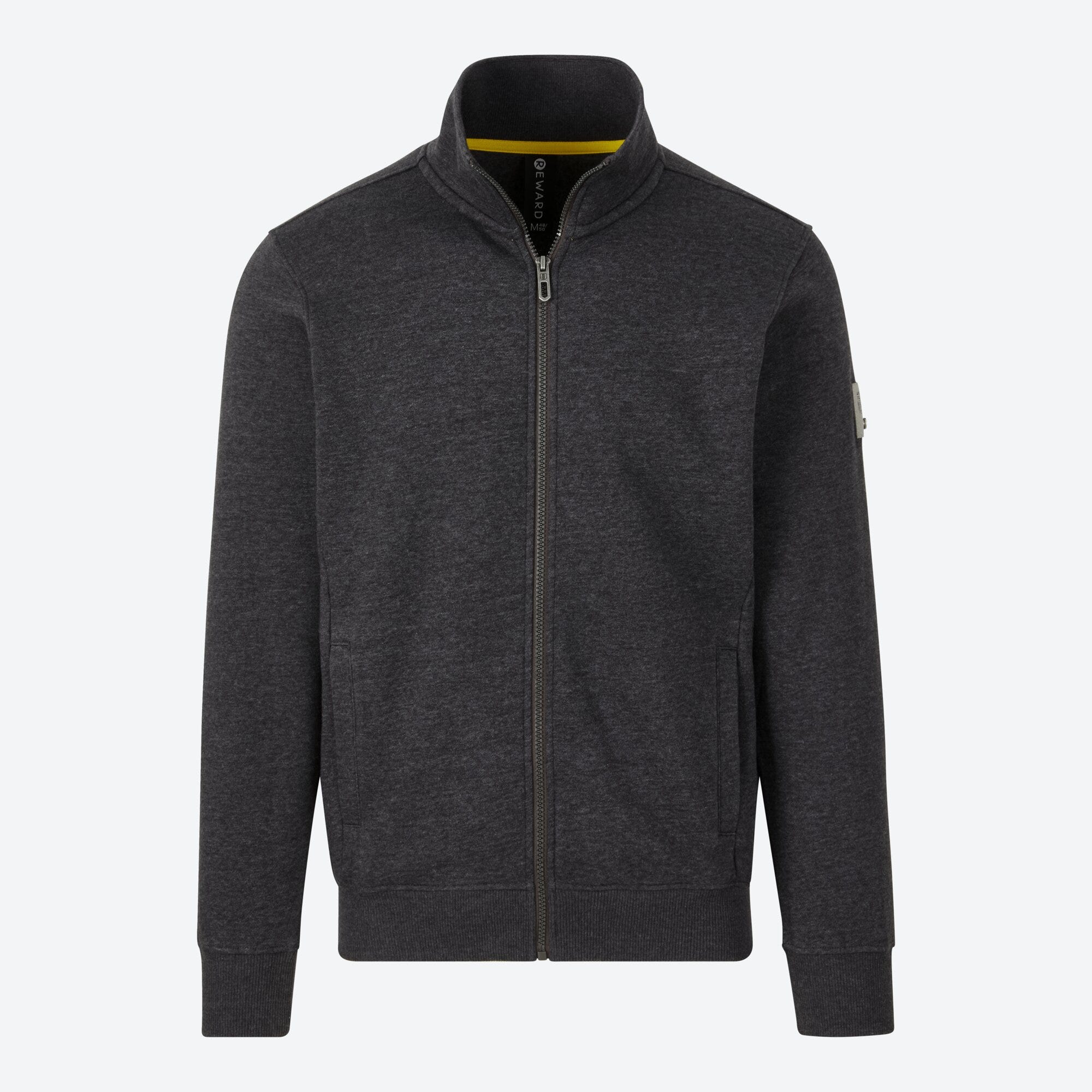 Herren-Sweatjacke in Melange-Optik