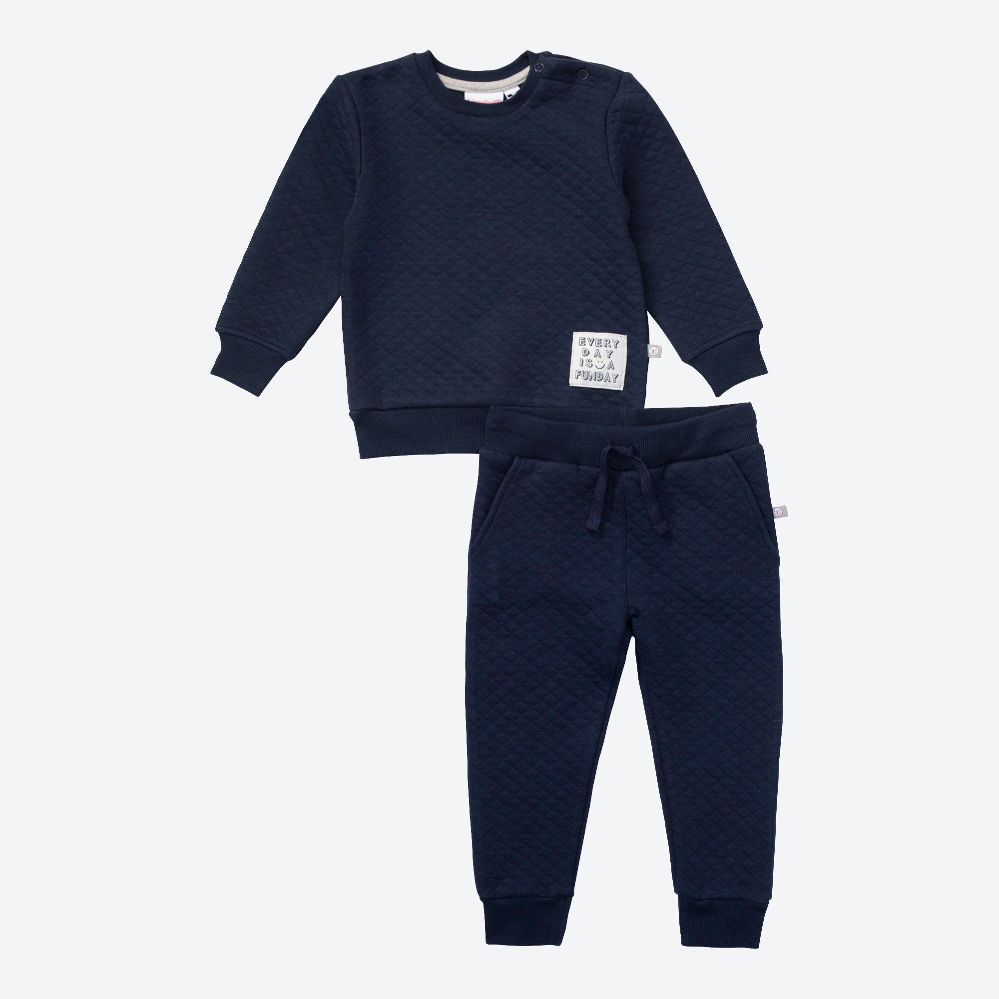 Baby-Jungen-Set mit Stepp-Struktur, 2-teilig