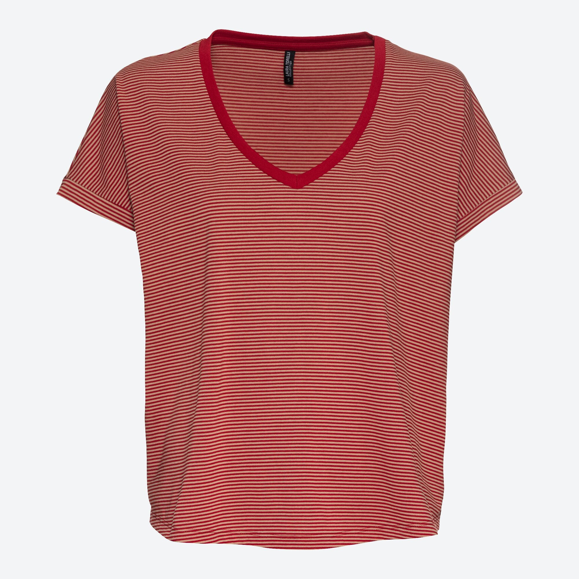 Damen-T-Shirt mit Ringelmuster