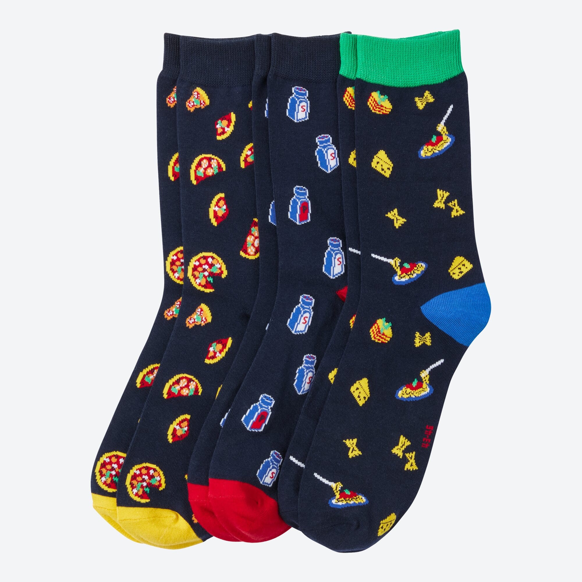 Unisex-Socken mit Trend-Muster, 3er-Pack