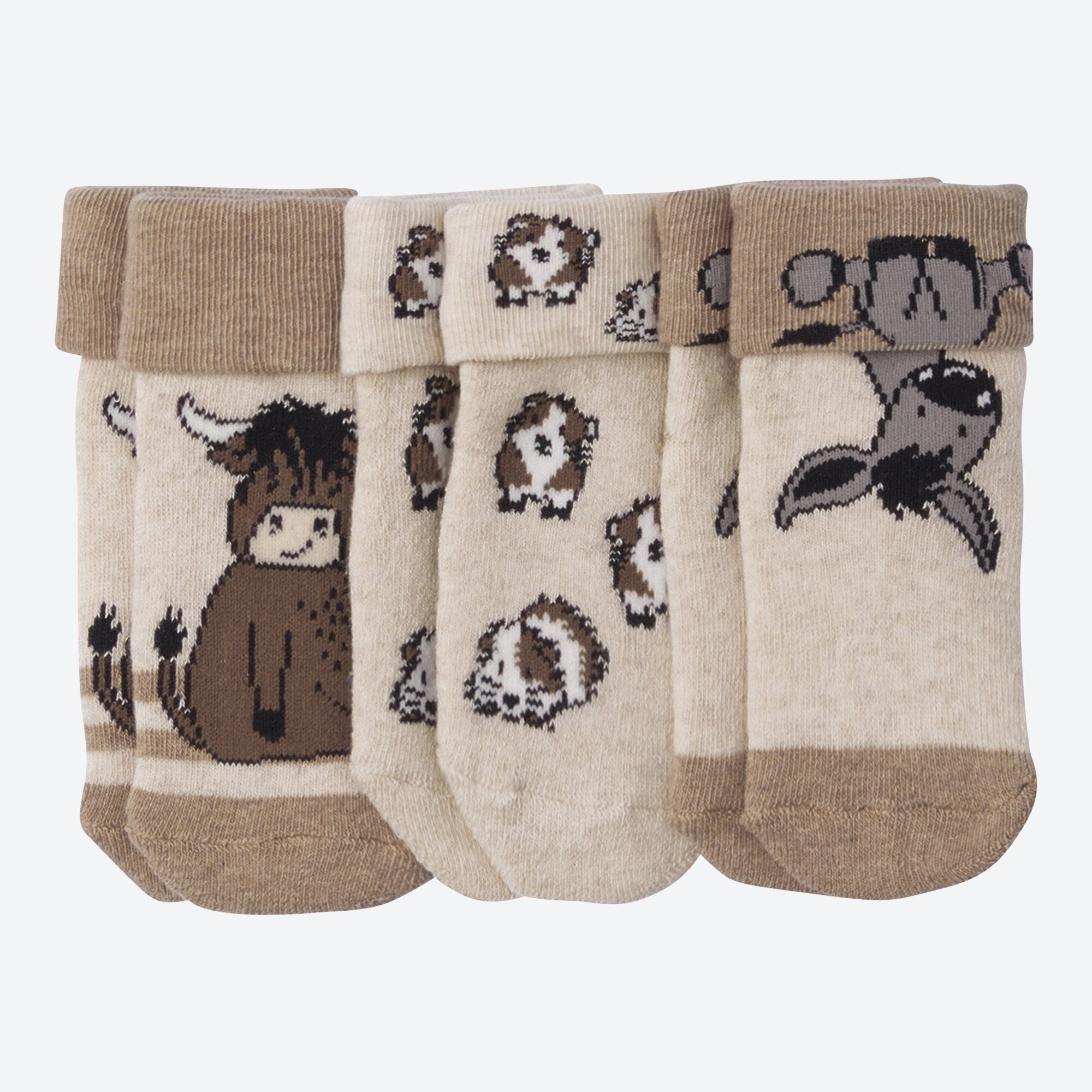 Baby-Jungen-Frottee-Socken, 3er-Pack