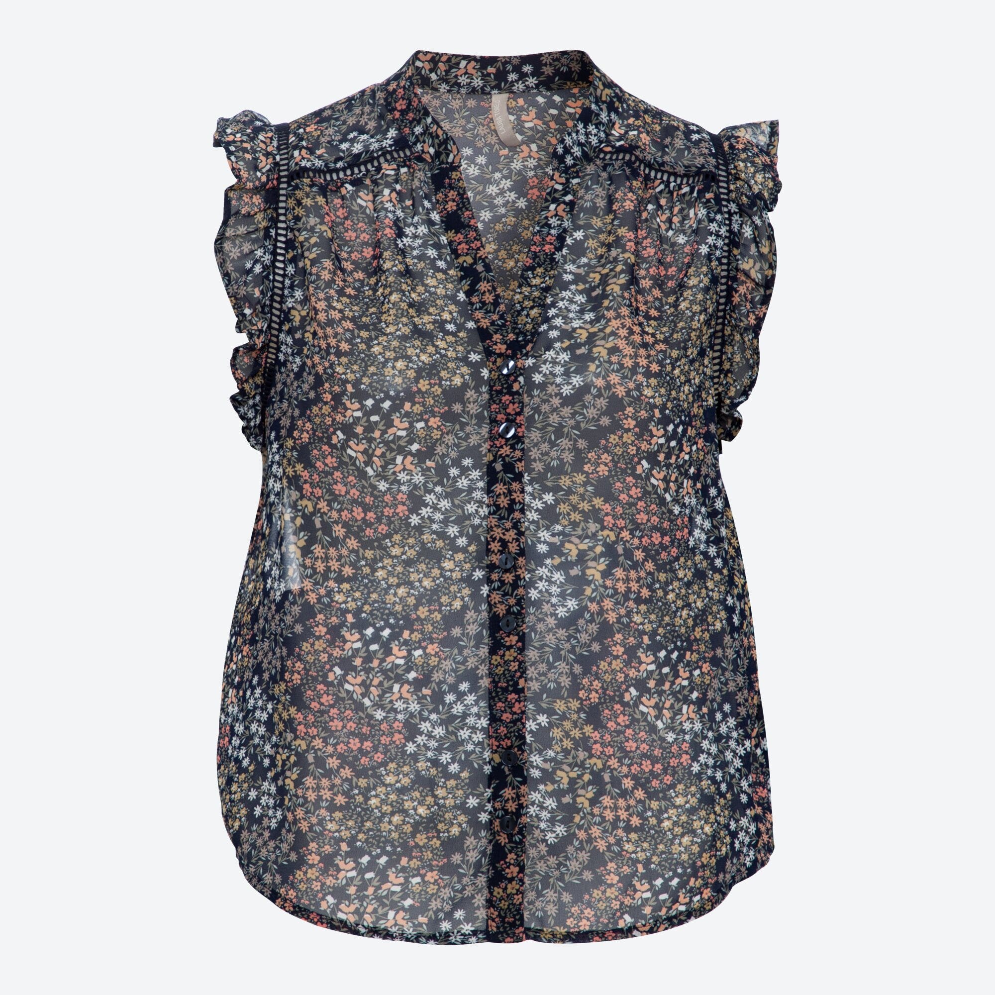 Damen-Bluse mit Volant-Ärmeln