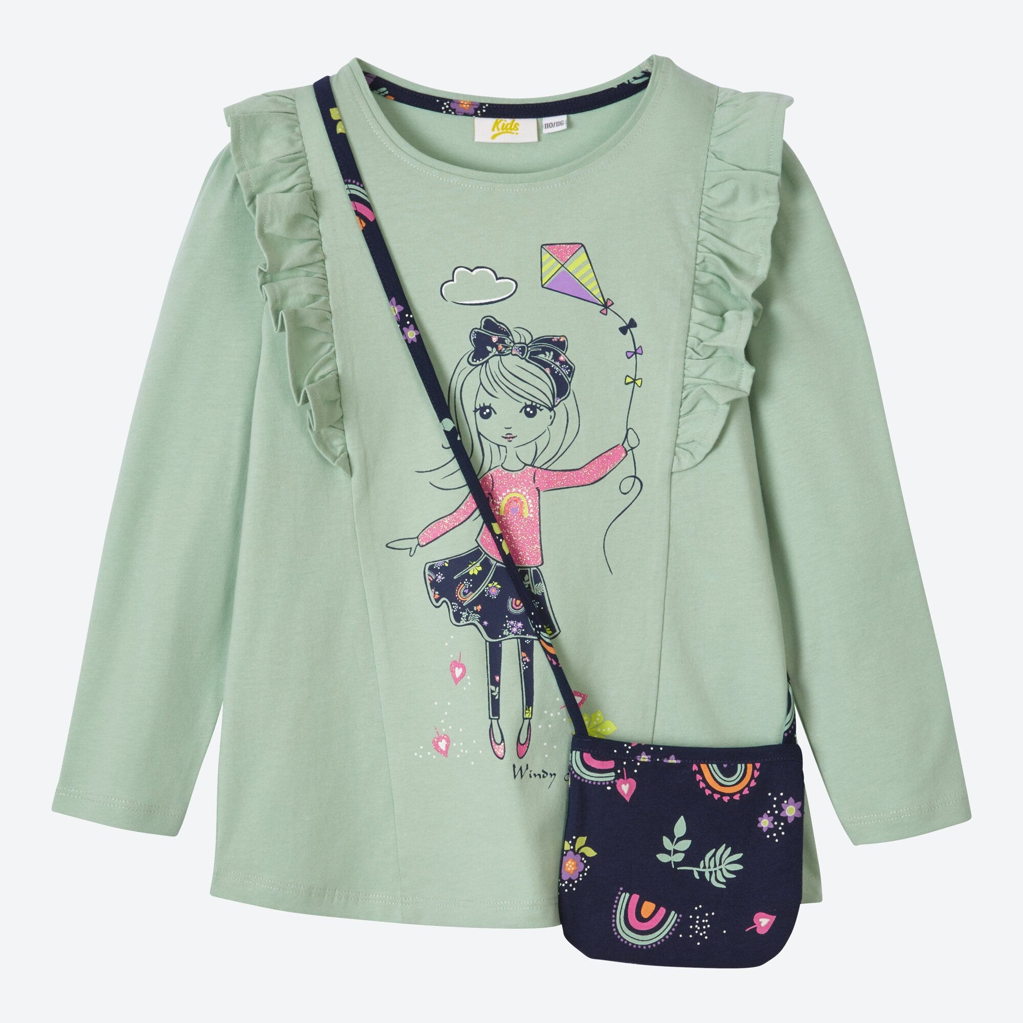 Mädchen-Set mit Umhängetasche, 2-teilig