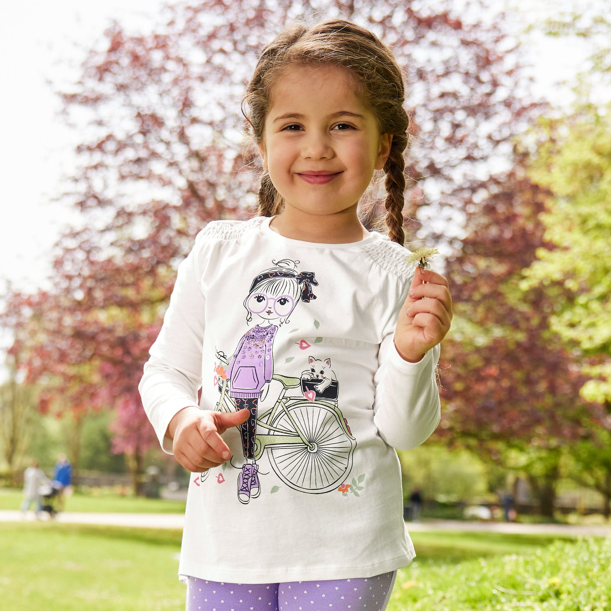 Mädchen-Shirt mit Pailletten