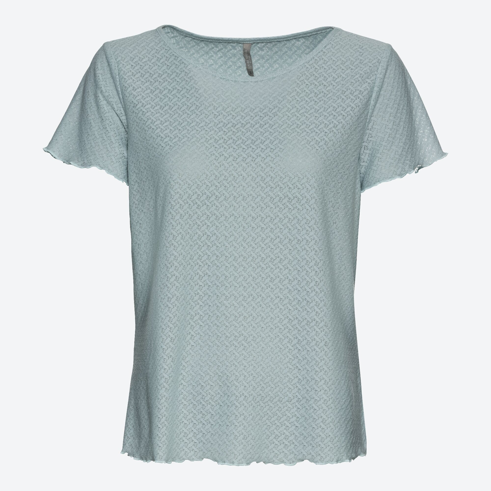 Damen-T-Shirt mit Struktur-Muster